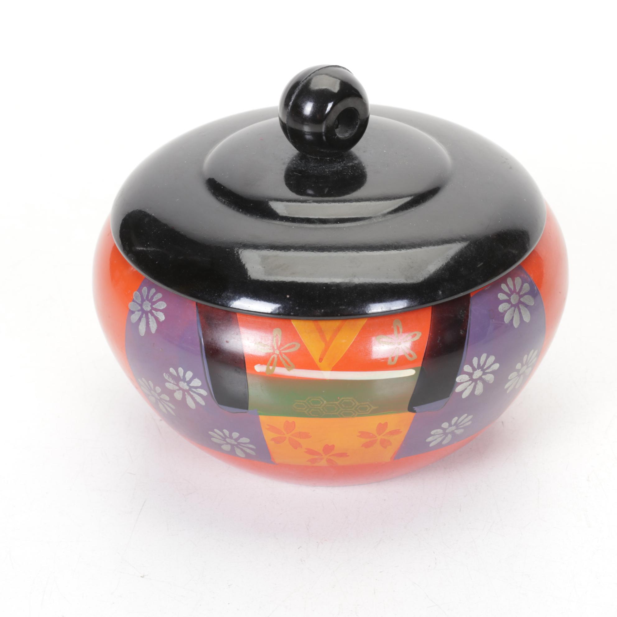 Neiman Marcus Cobalt Enamel Candlestick, Wooden Fife with Brass Caps and More