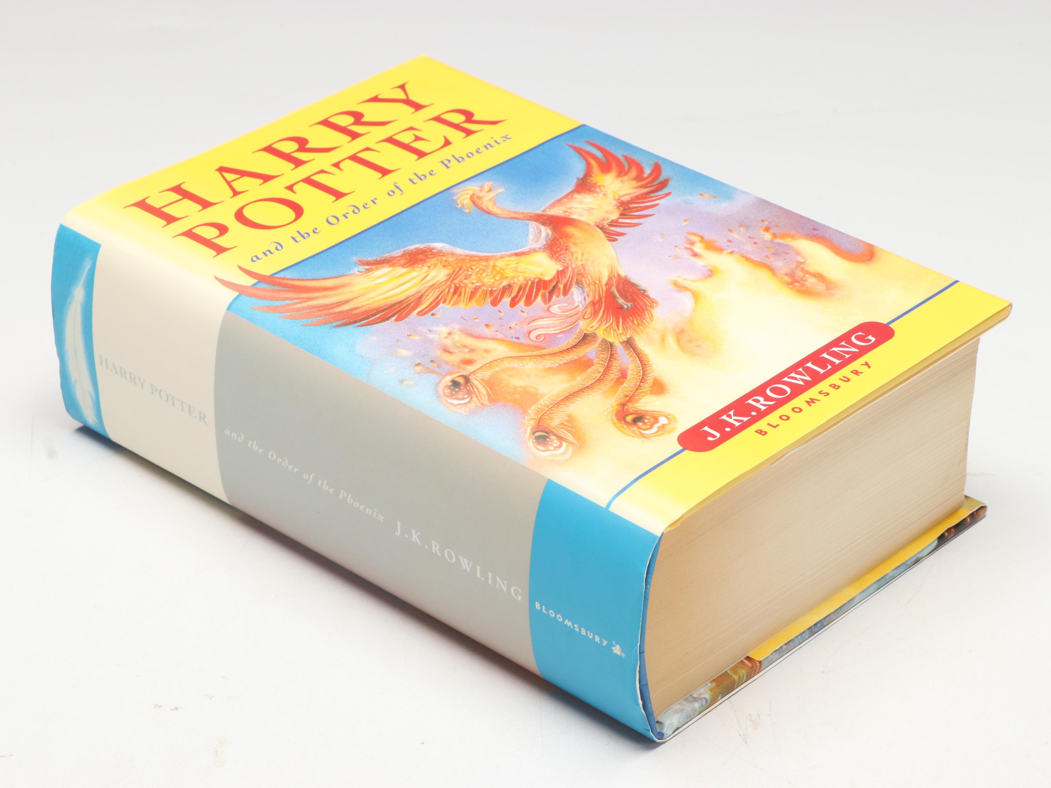 First UK Edition "Harry Potter and the Order of the Phoenix" by J. K. Rowling