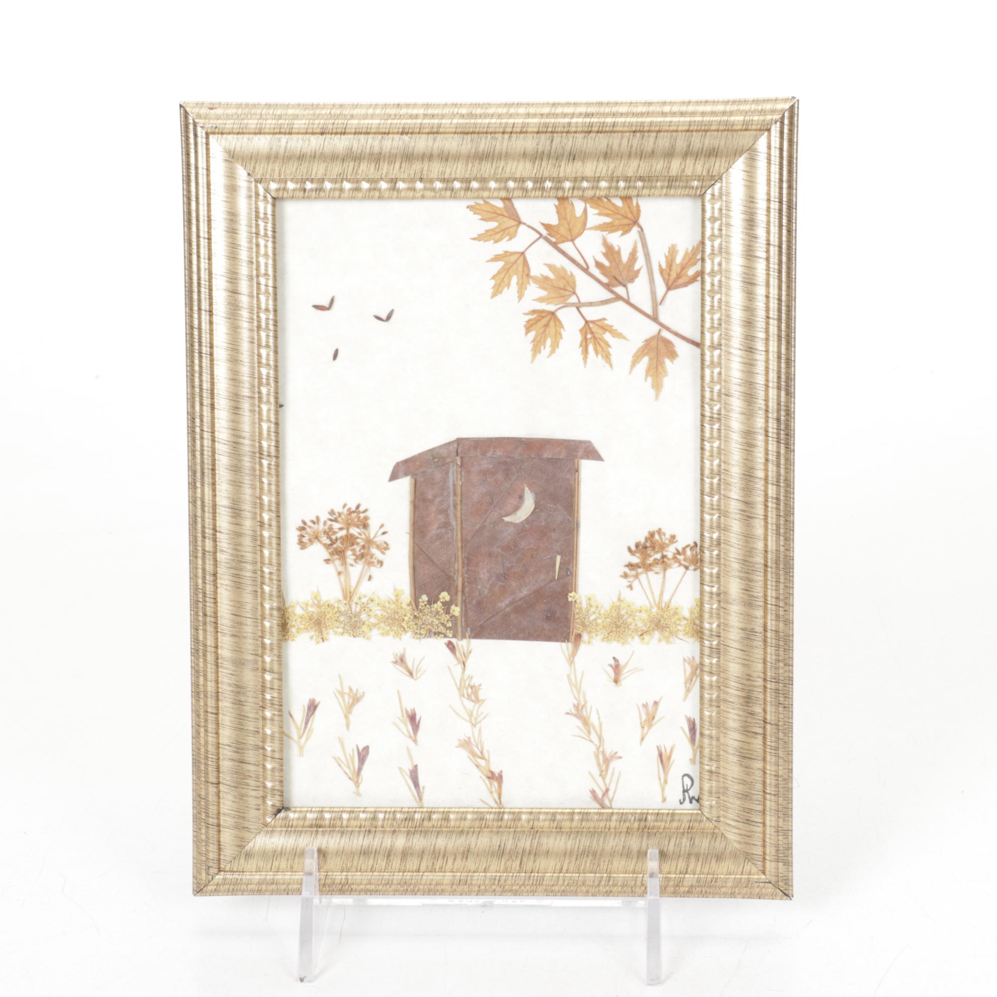 Folk Art Outhouse Wall Art, Tissue Box Cover & More