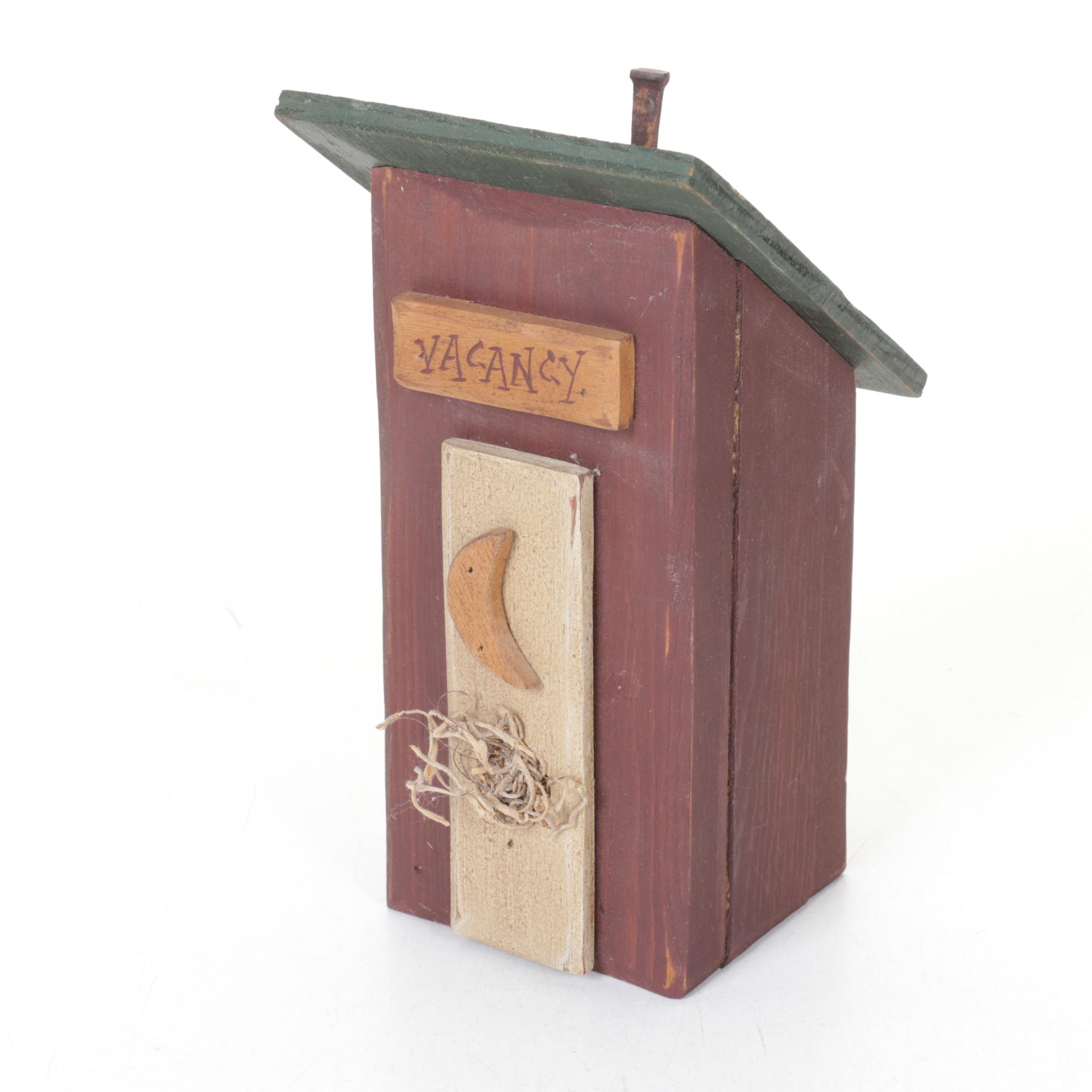 Folk Art Outhouse Wall Art, Tissue Box Cover & More