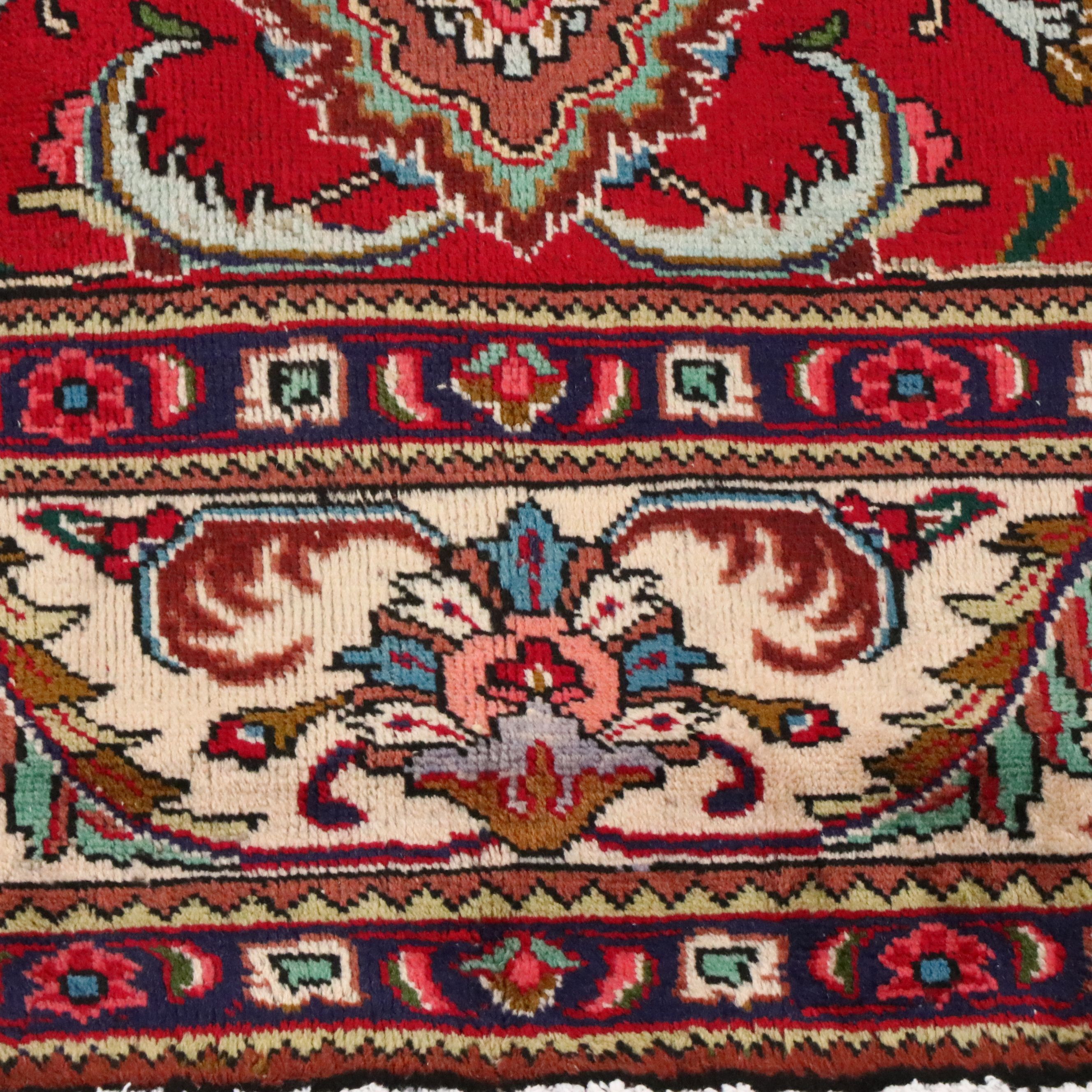 8'3 x 10'10 Hand-Knotted Persian Kashan Area Rug