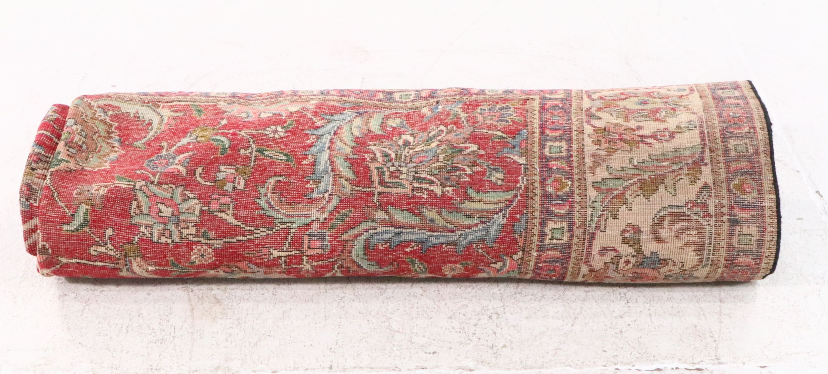 8'3 x 10'10 Hand-Knotted Persian Kashan Area Rug