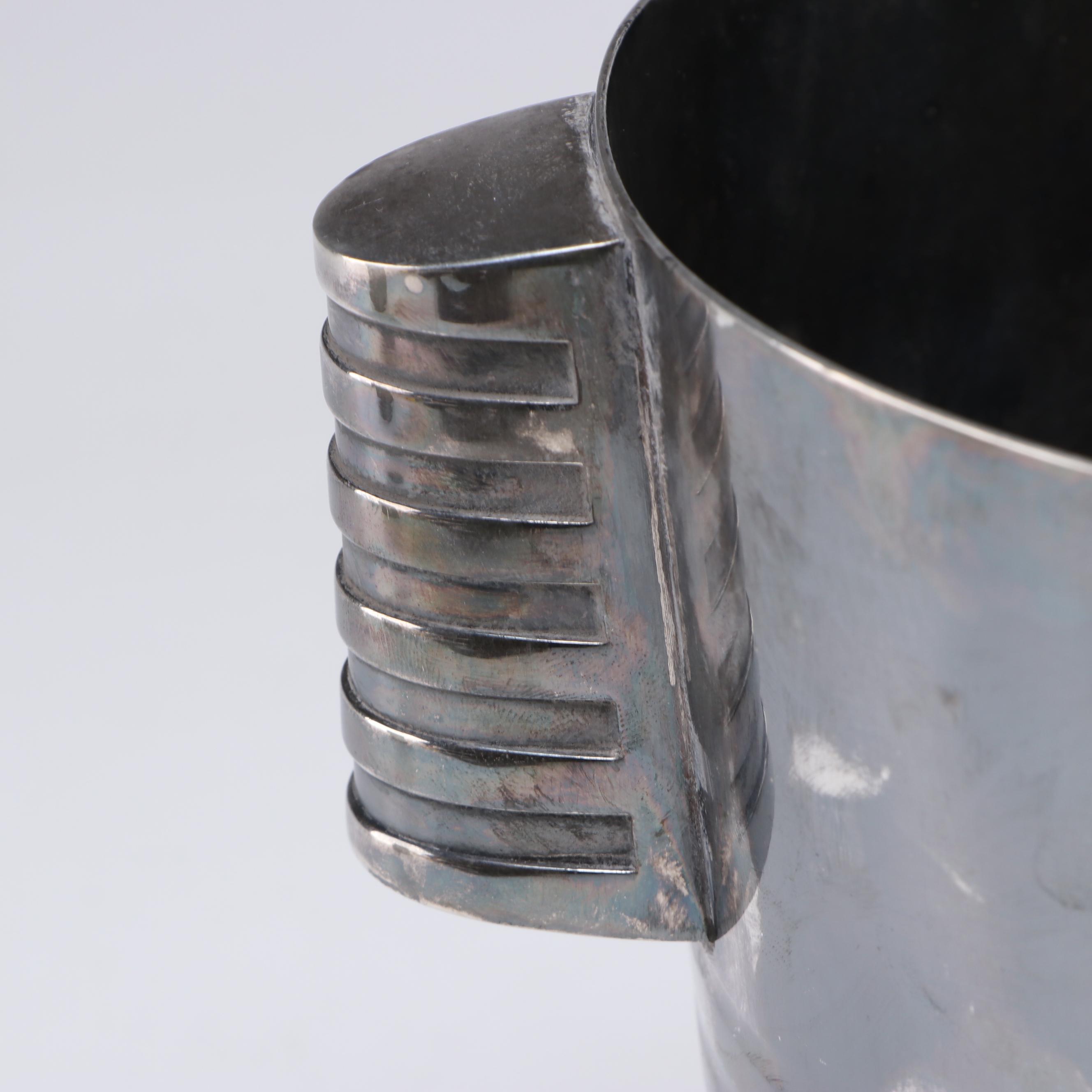 Art Deco Luc Lanel for Christofle "Ondulations" Champagne Cooler 1930’s