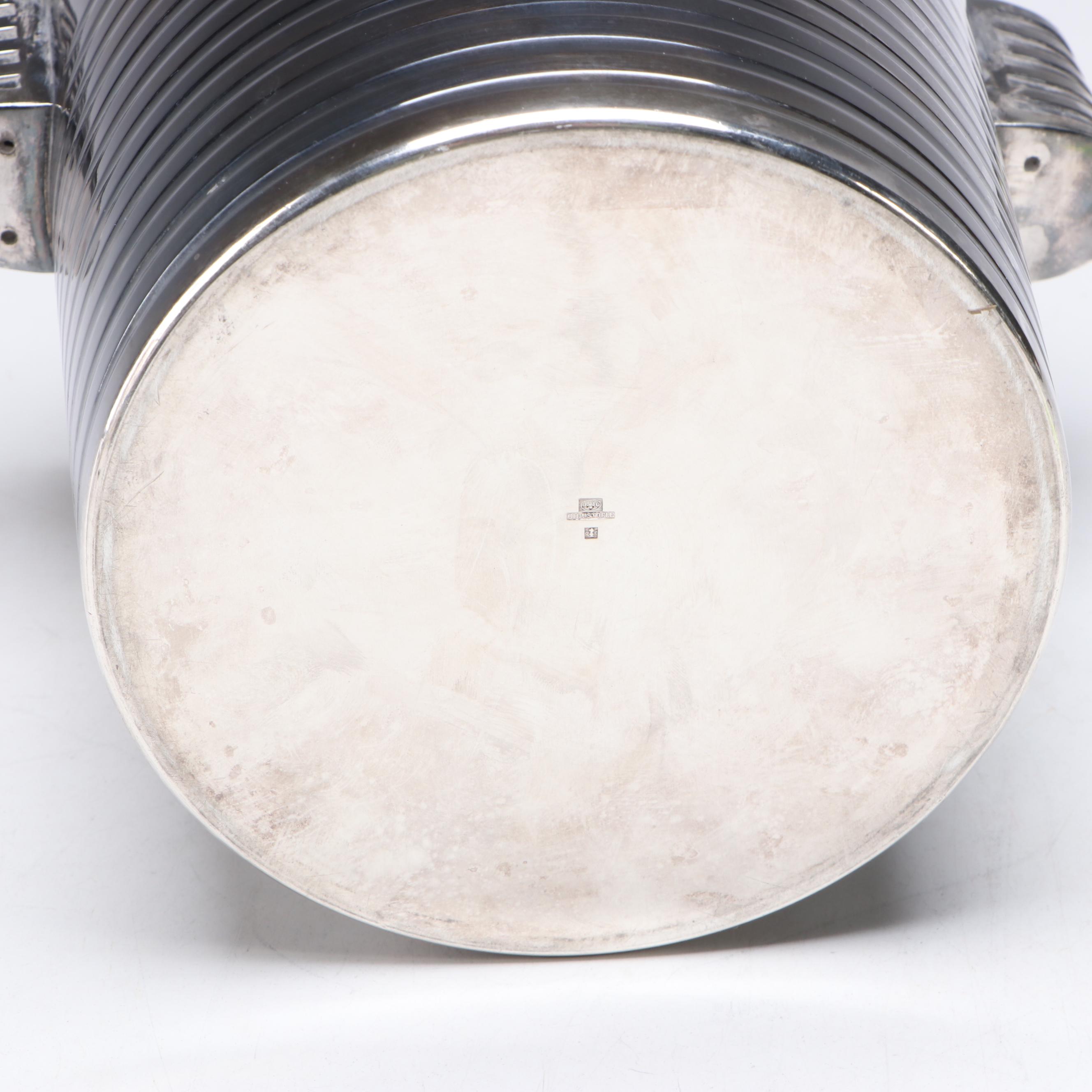 Art Deco Luc Lanel for Christofle "Ondulations" Champagne Cooler 1930’s