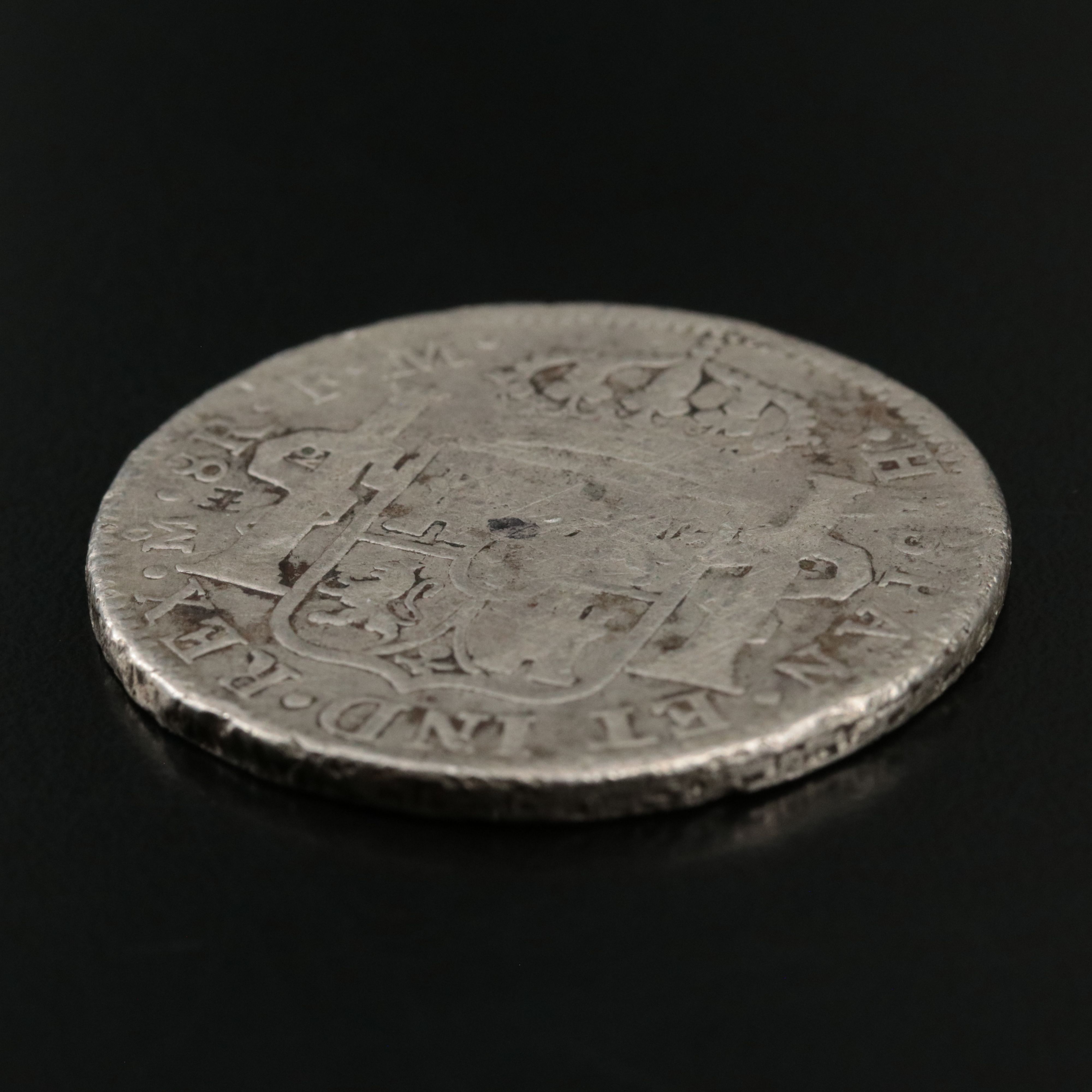 1795 Mexico 8-Reales Silver Coin of Charles IV