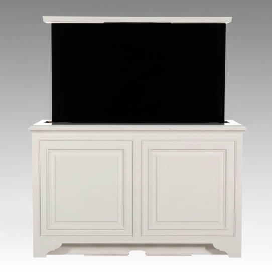 Sony A90j Bravia XR Oled 4K Smart TV in Nexus White Painted Wood Media Cabinet