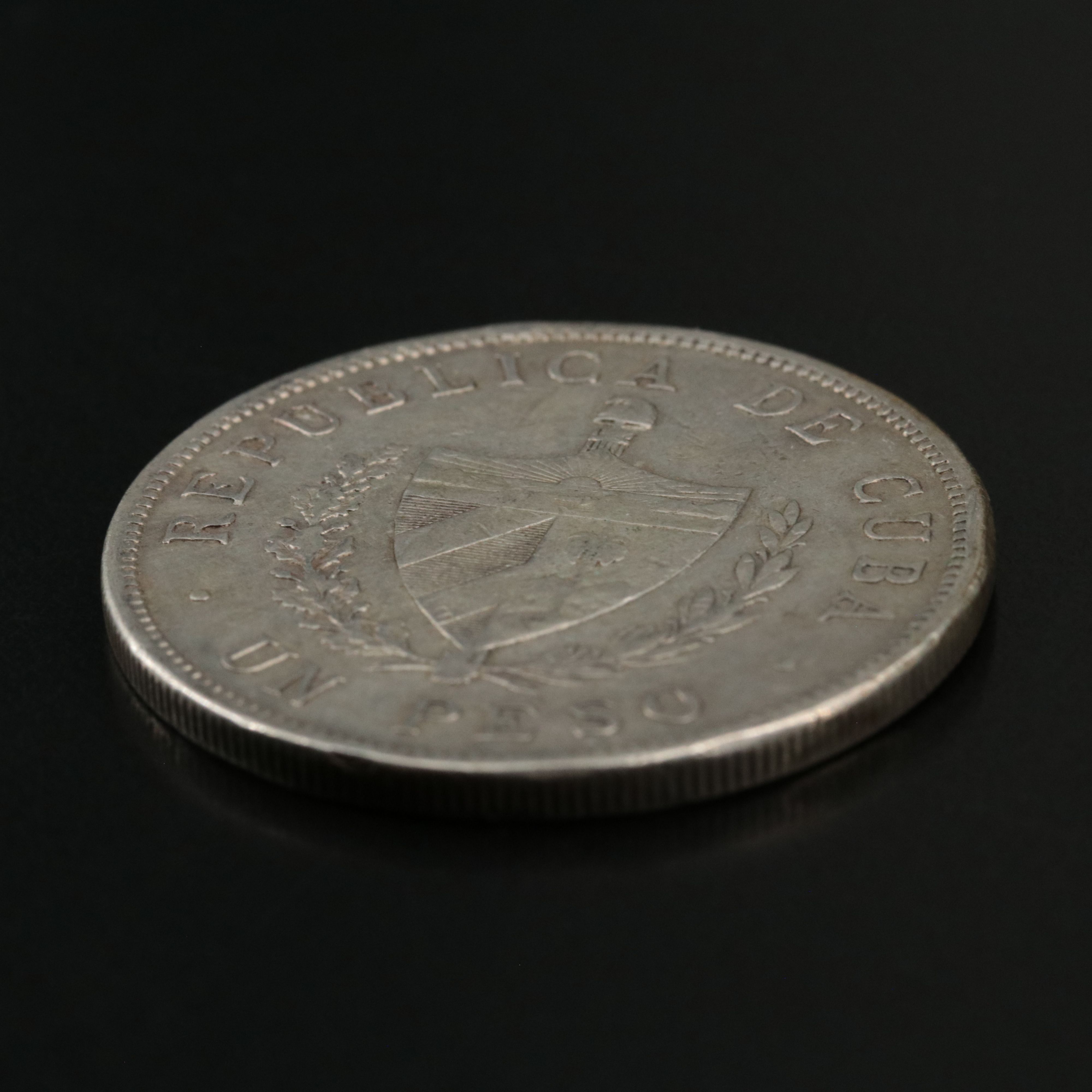 1916 Cuba 1-Peso Silver Coin