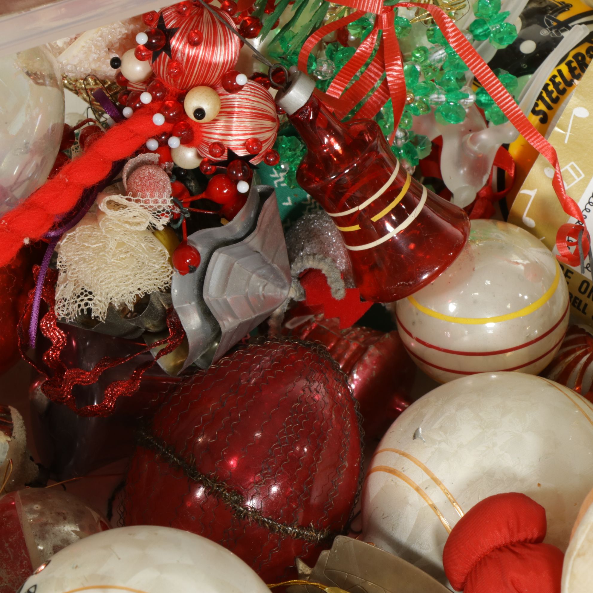 Assorted Tree Ornaments, Bells & Other Christmas Decorations