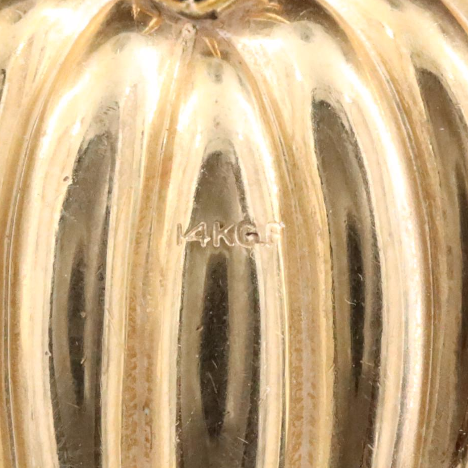 Gold-Filled Fluted Heart Pendant