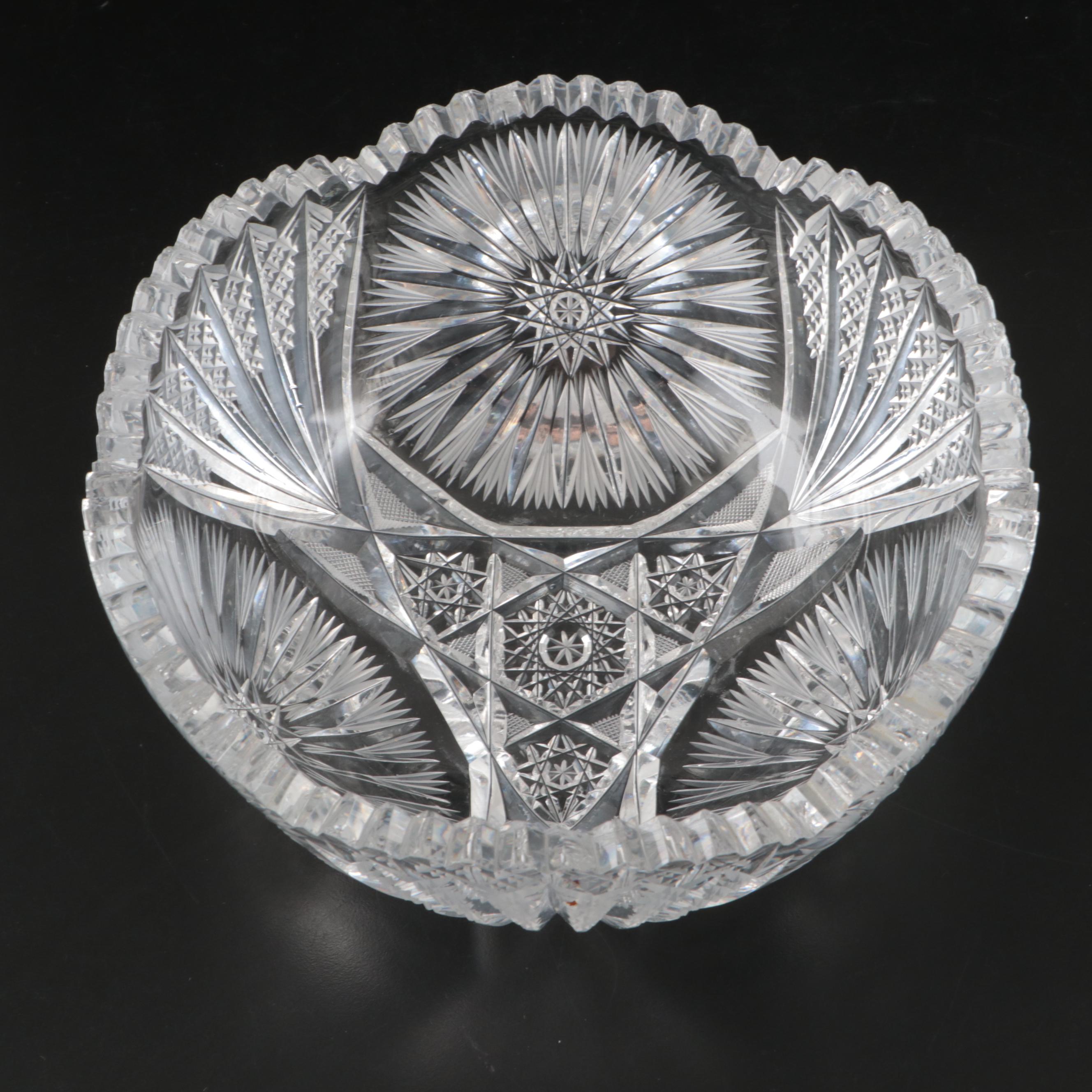 American Brilliant Cut Glass Bowls