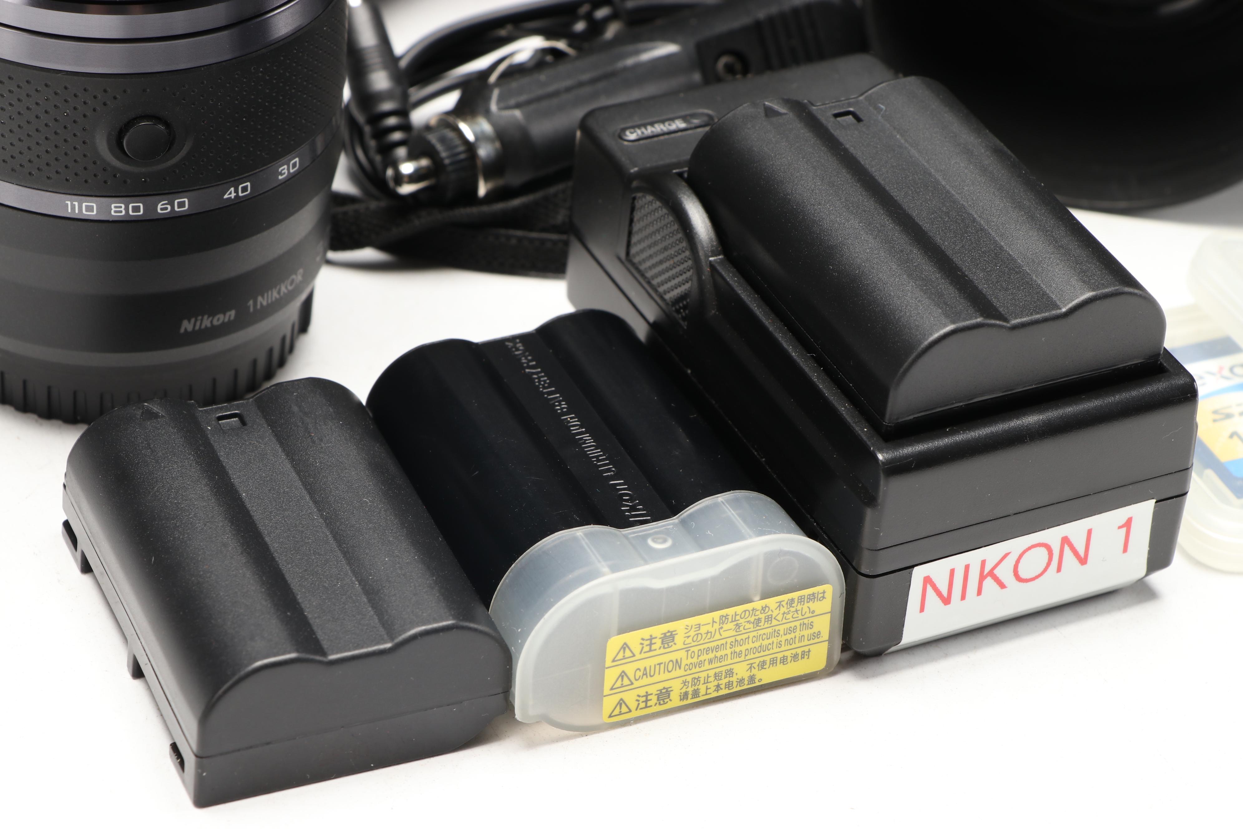 Nikon 1 V1 Mirrorless Interchangeable-Lens Camera with Vanguard Bag and More