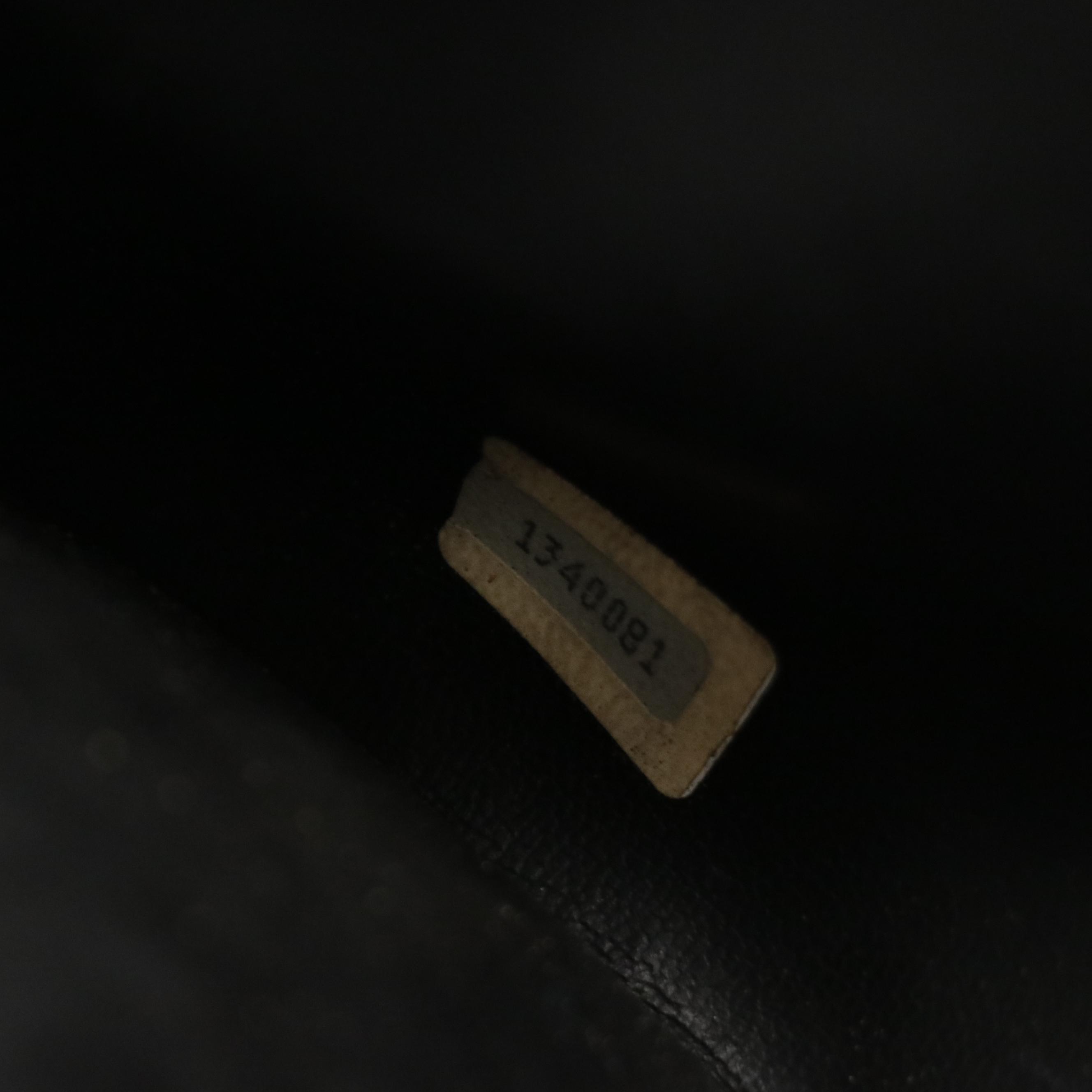 Chanel Black Quilted Lambskin Leather Double Front and Back Pocket Shoulder Bag