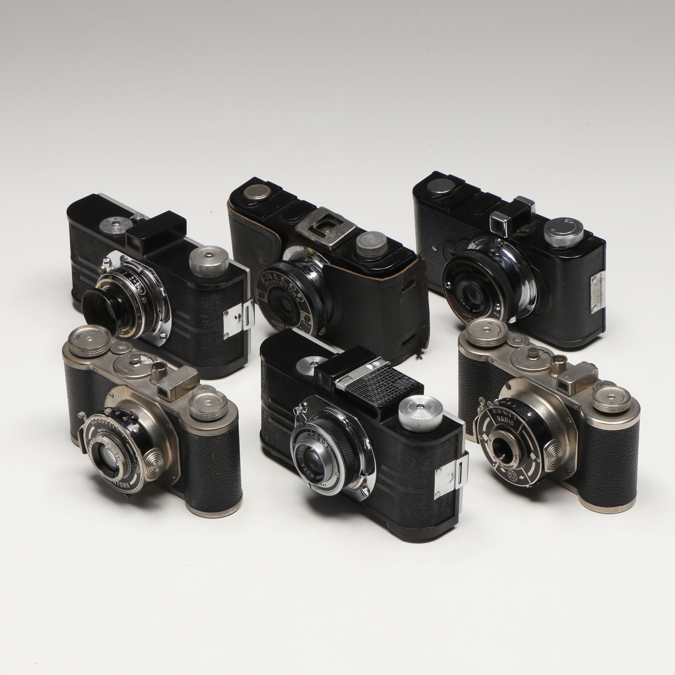Falcon Miniature, Argus, Pronto, and Varo Still Cameras