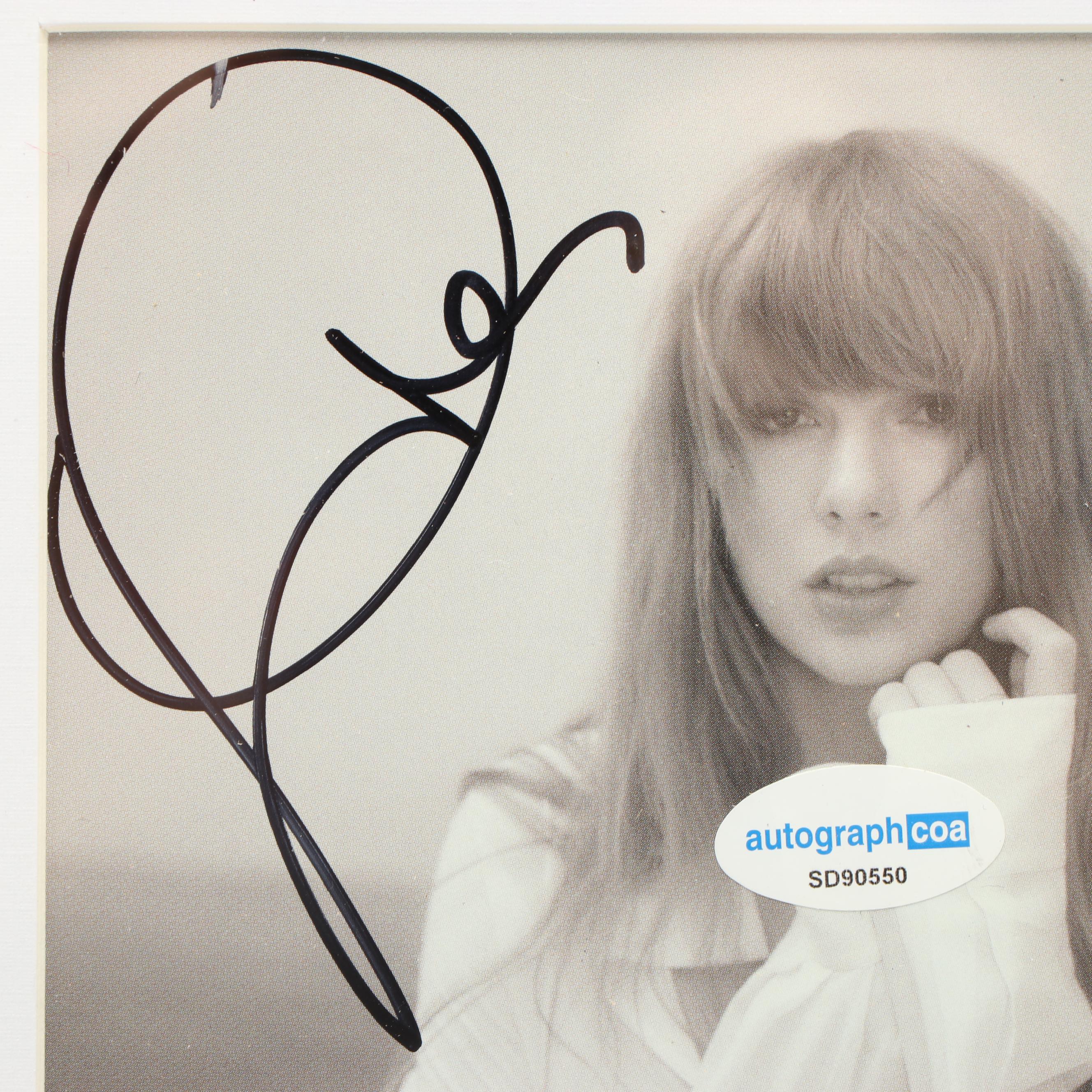 Taylor Swift Signed "The Tortured Poets Department" CD Card in Frame