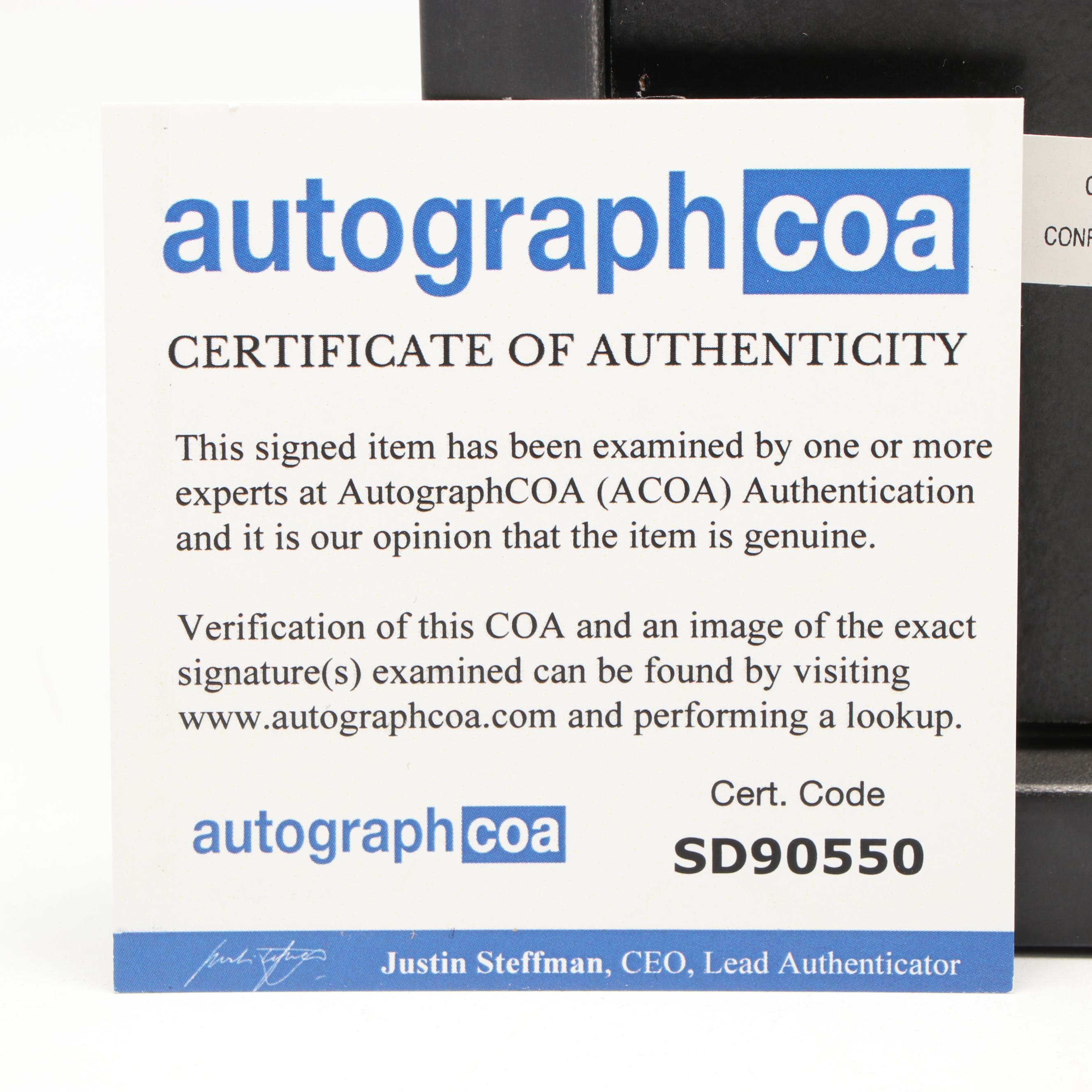 Taylor Swift Signed "The Tortured Poets Department" CD Card in Frame