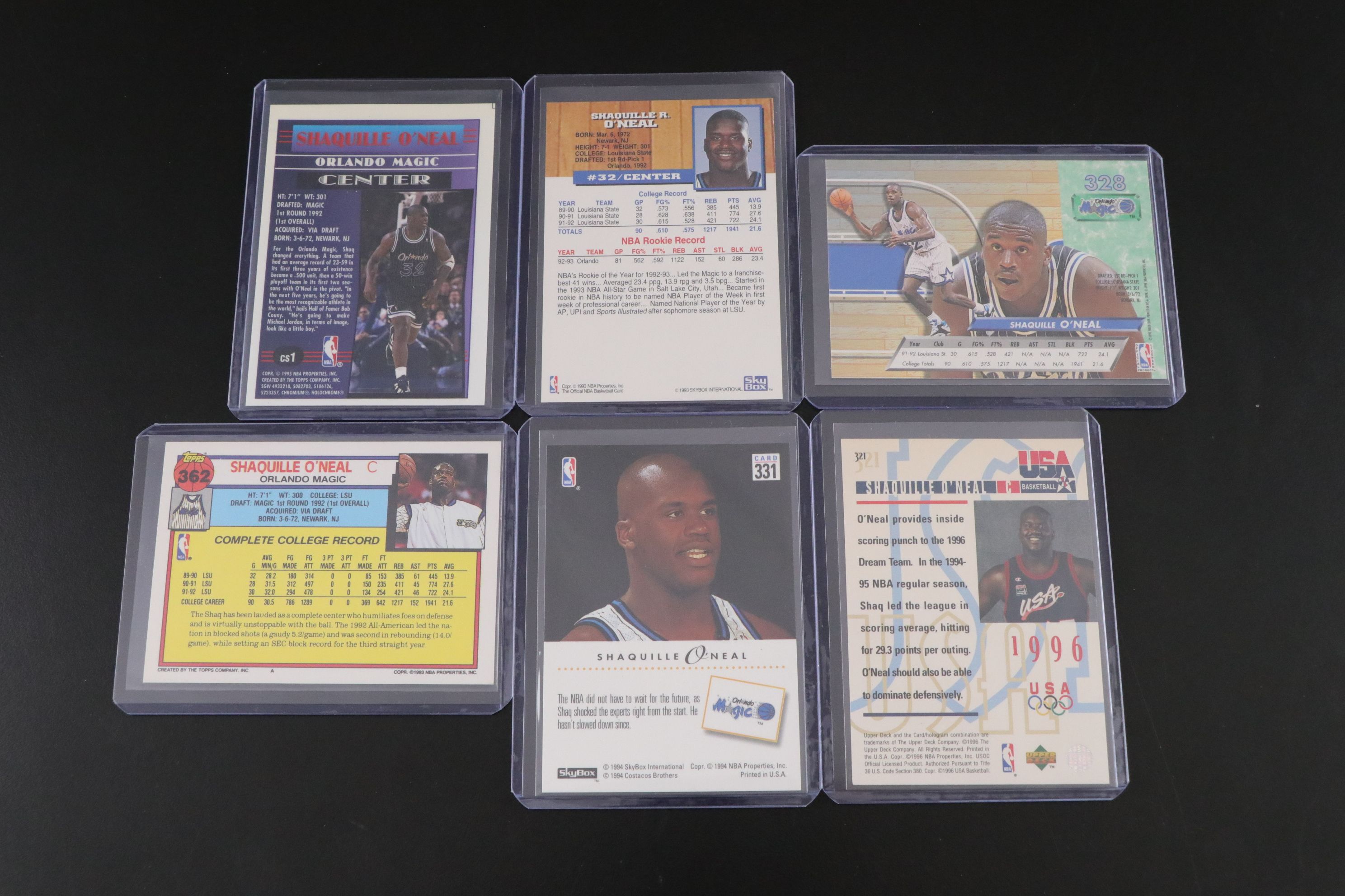 Shaquille O'Neal Basketball Trading Card Collection