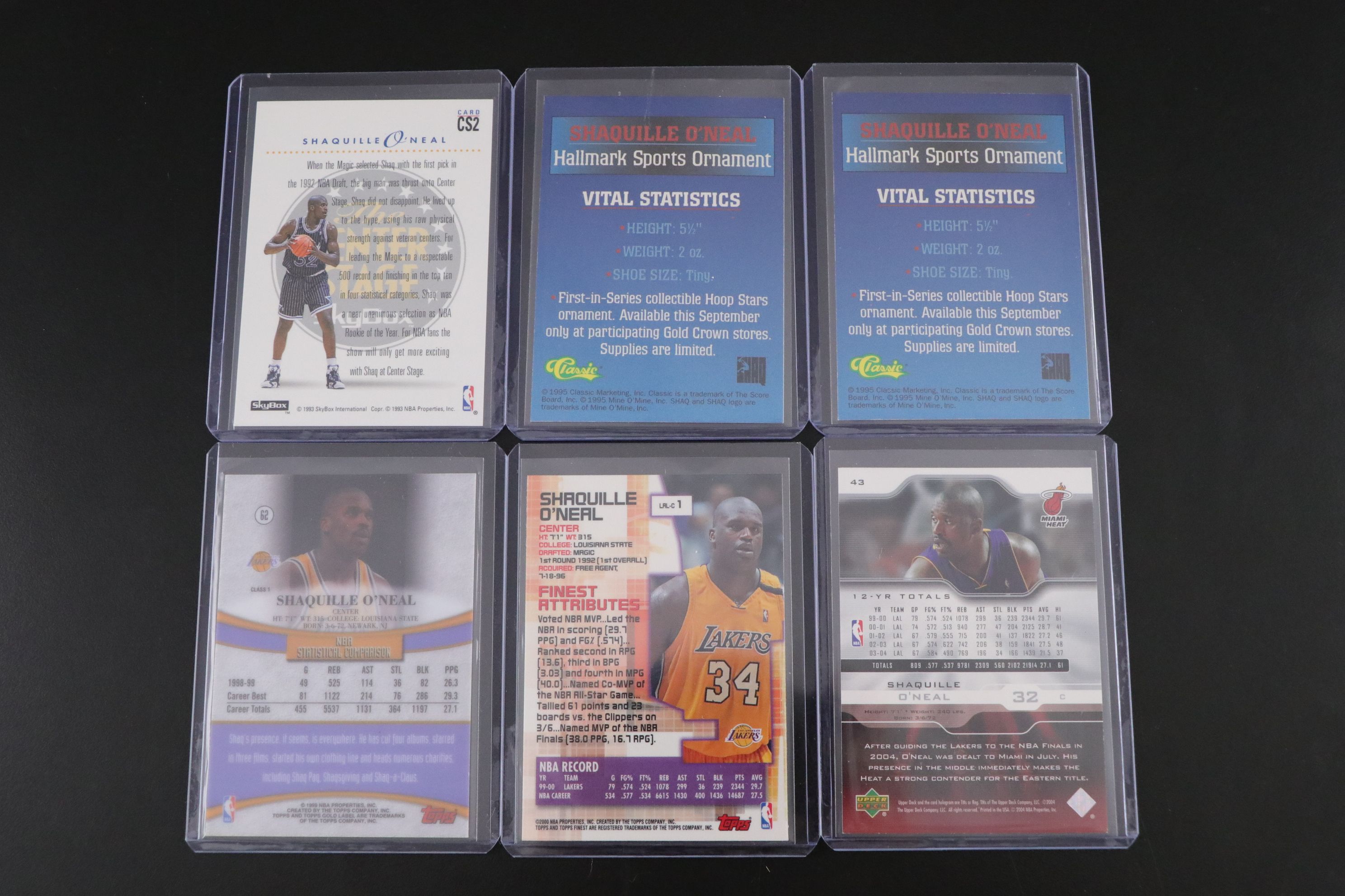Shaquille O'Neal Basketball Trading Card Collection