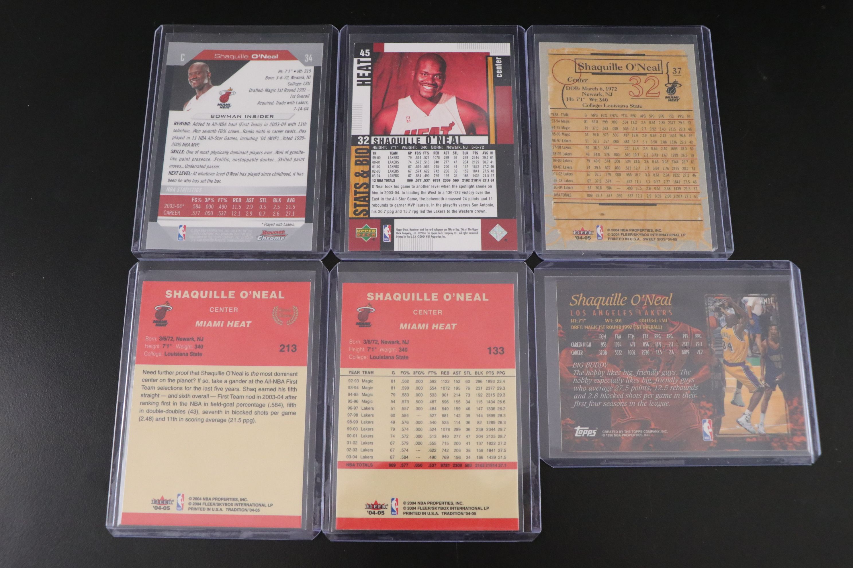 Shaquille O'Neal Basketball Trading Card Collection