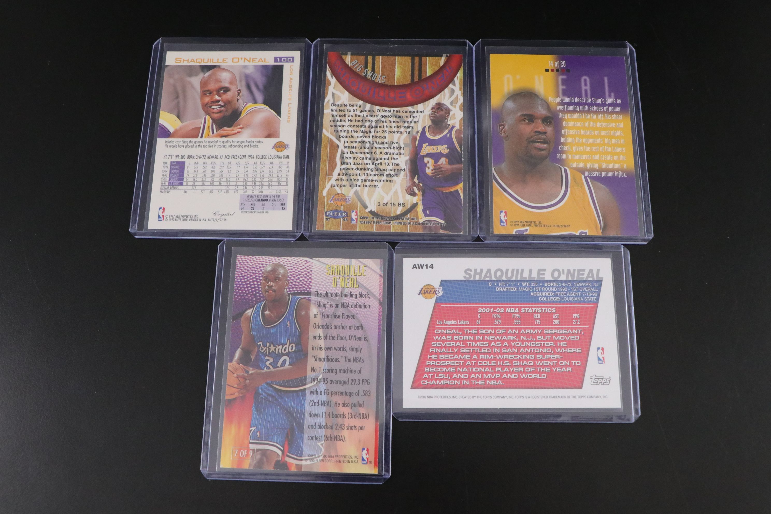 Shaquille O'Neal Basketball Trading Card Collection