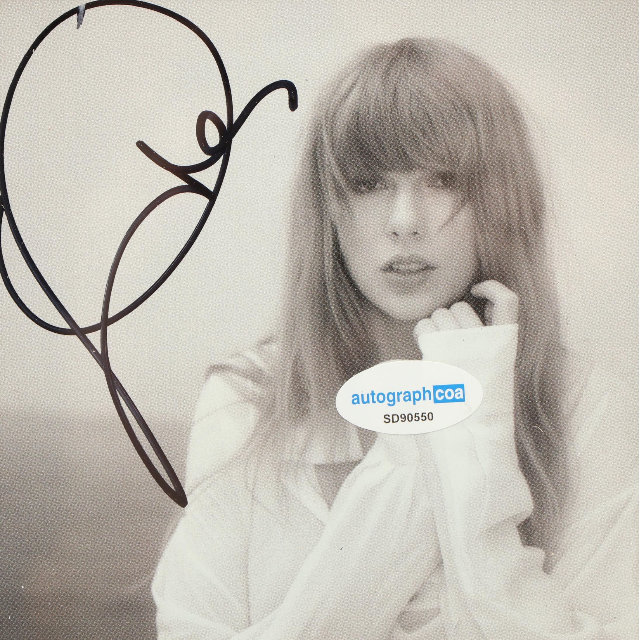 Taylor Swift Signed "The Tortured Poets Department" CD Card in Frame