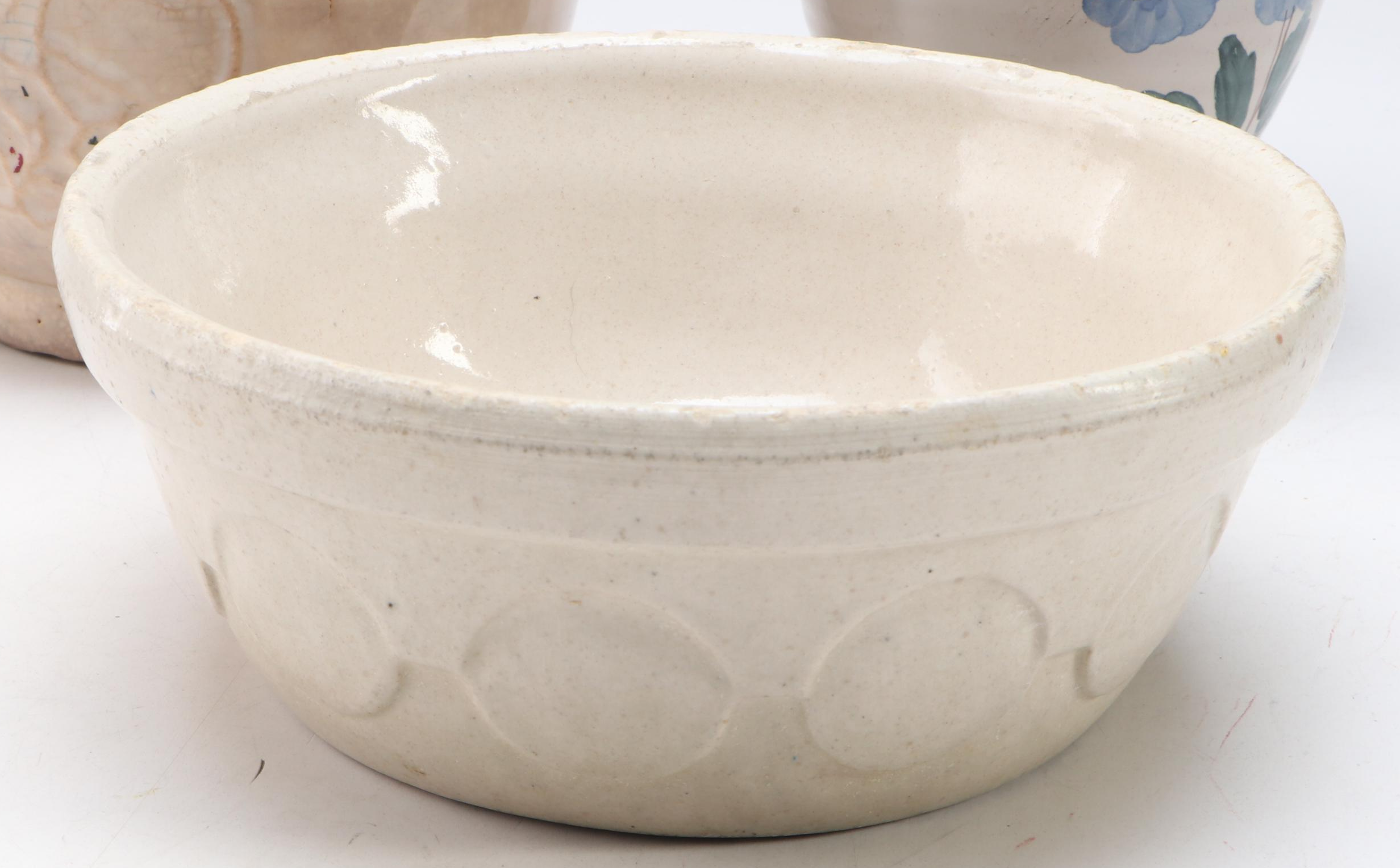 McCoy Open Jar with Italian Pitcher and Other Vintage Ceramic Containers