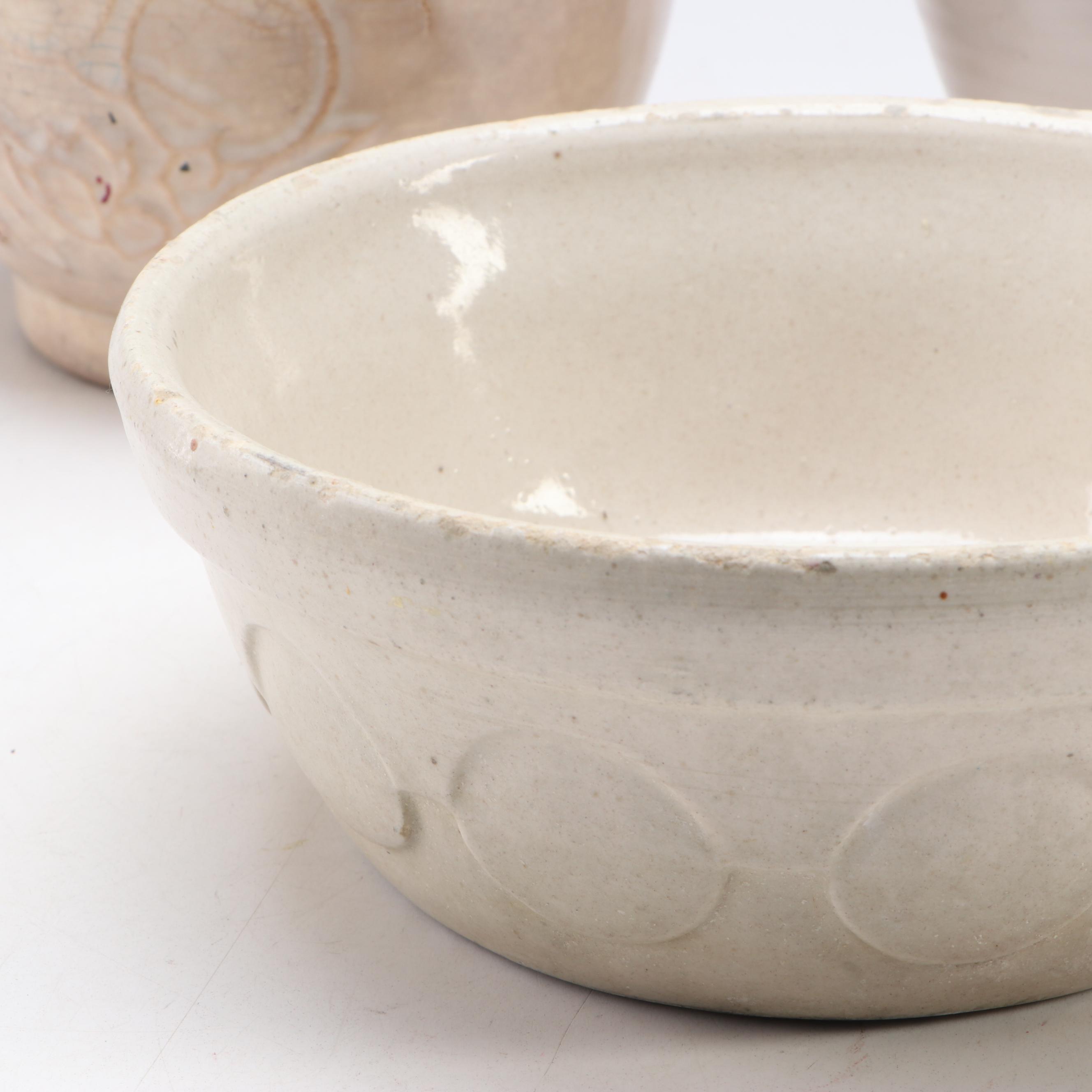 McCoy Open Jar with Italian Pitcher and Other Vintage Ceramic Containers