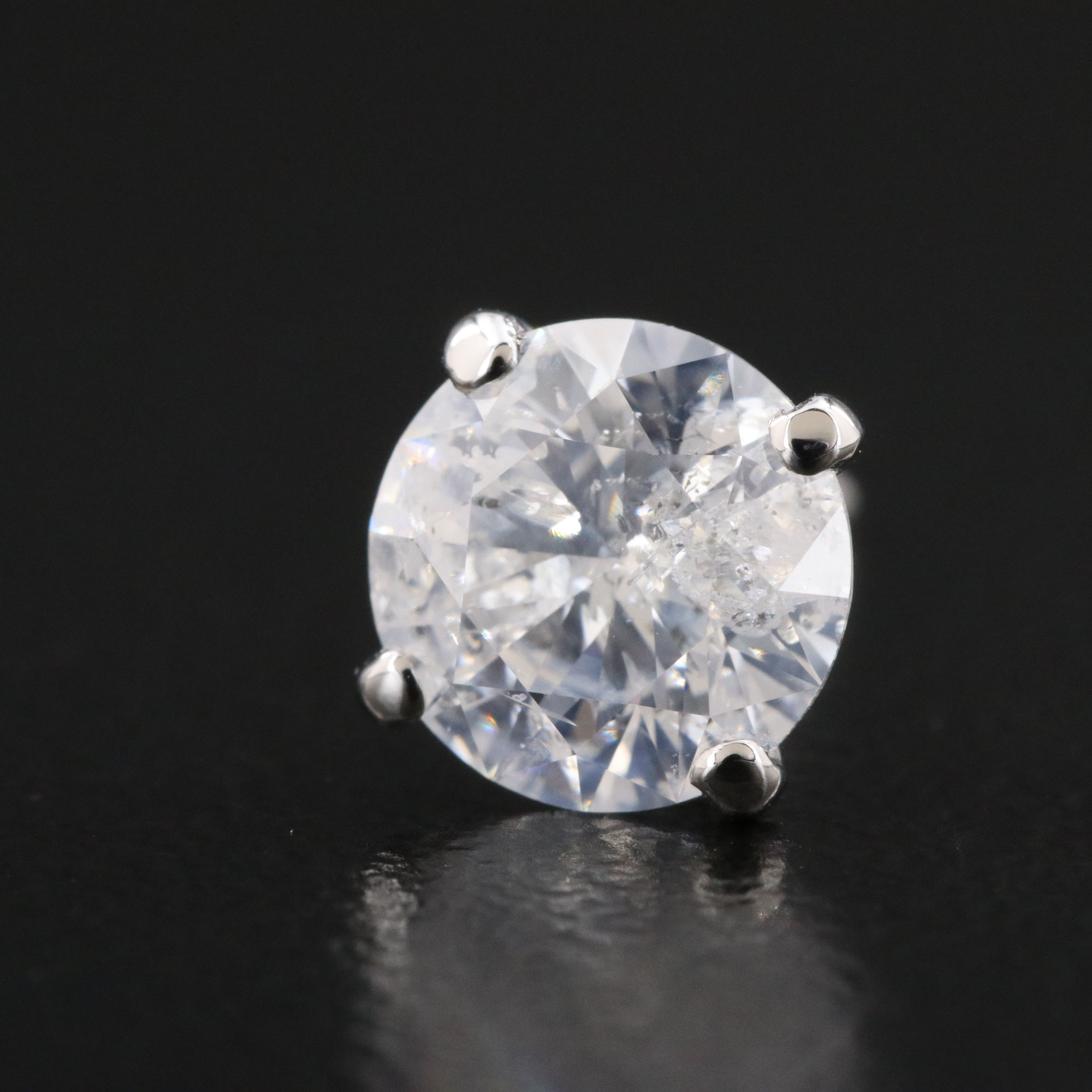 14K 2.23 CTW Diamond Stud Earrings with IGI Report