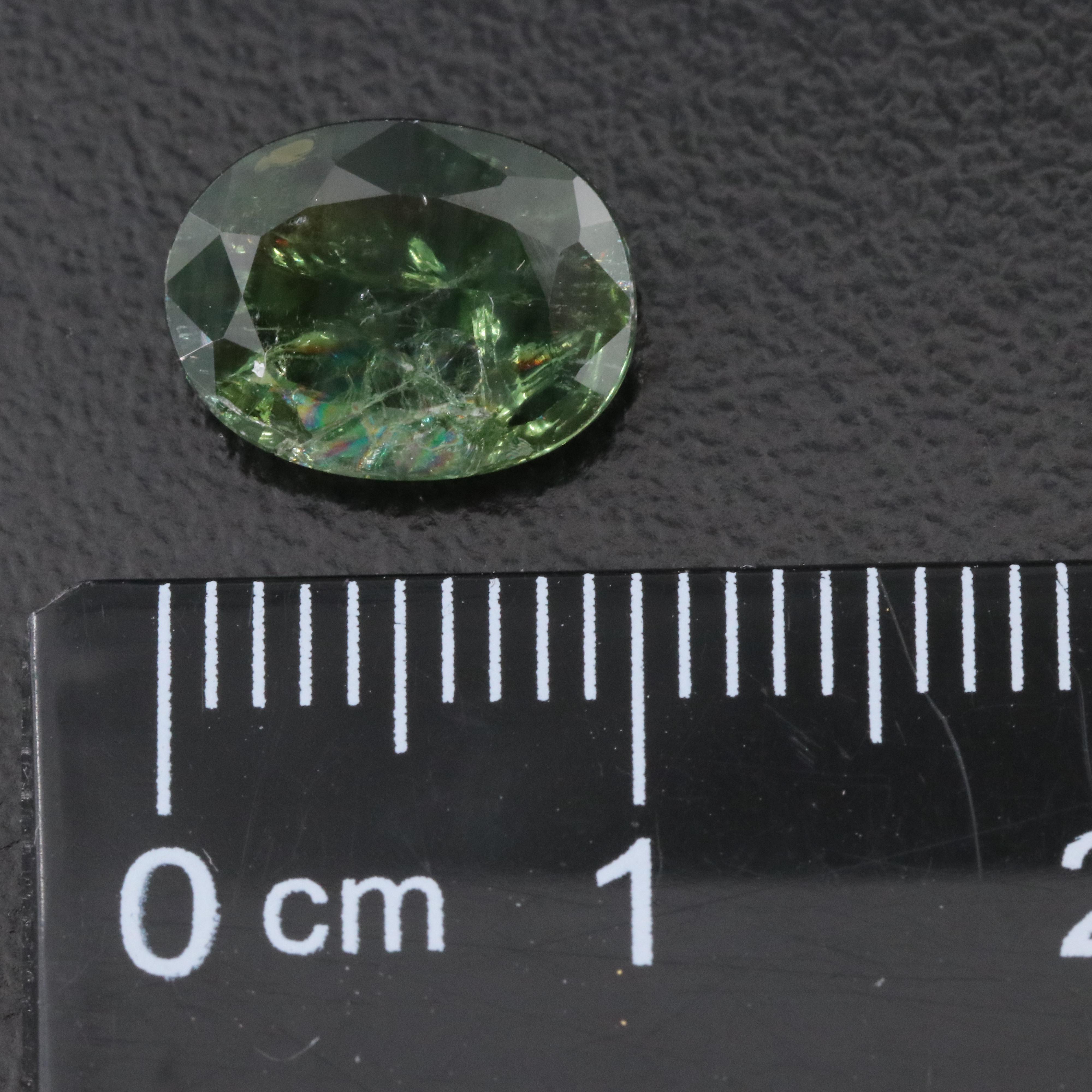 Loose 2.38 CT Green Sapphire