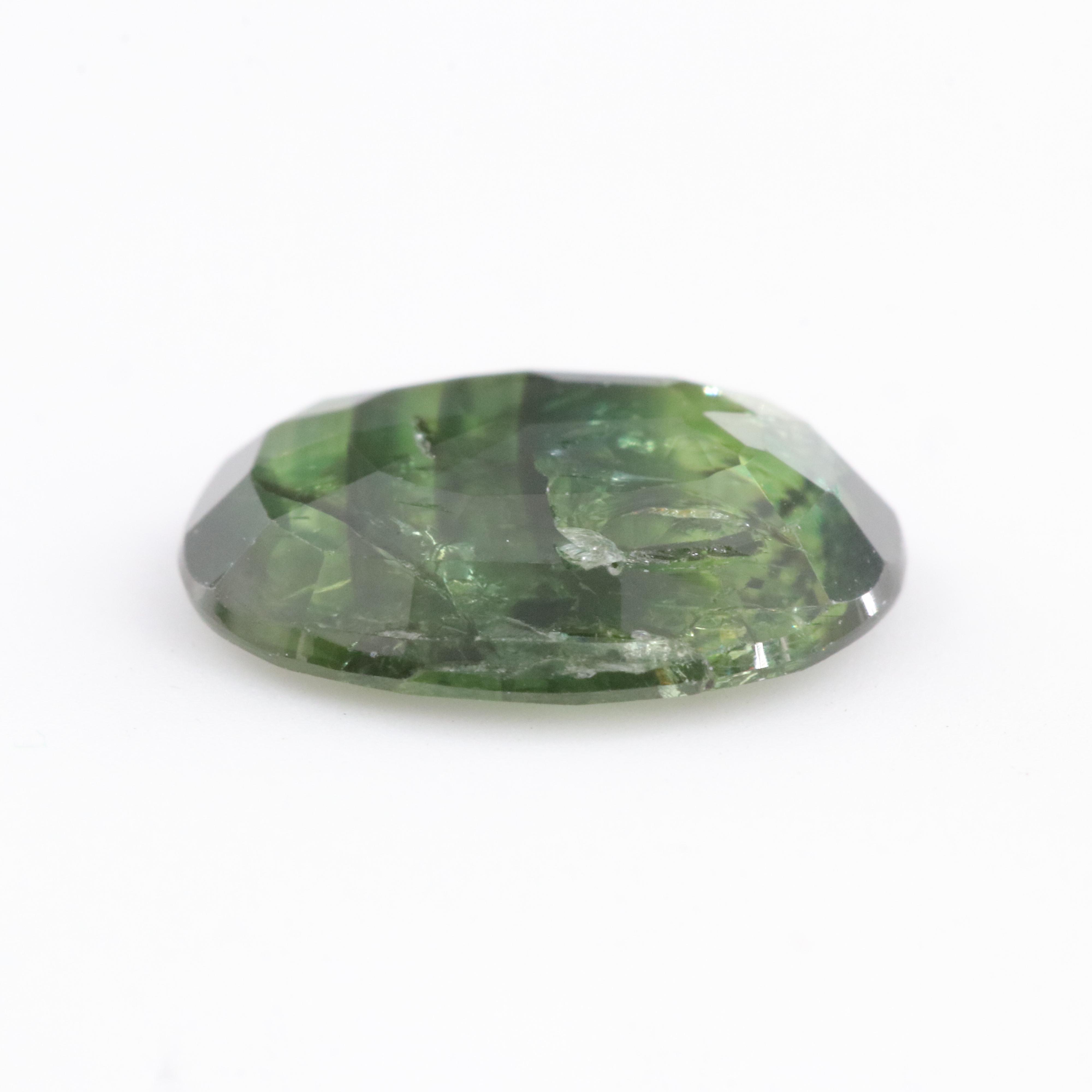 Loose 2.38 CT Green Sapphire