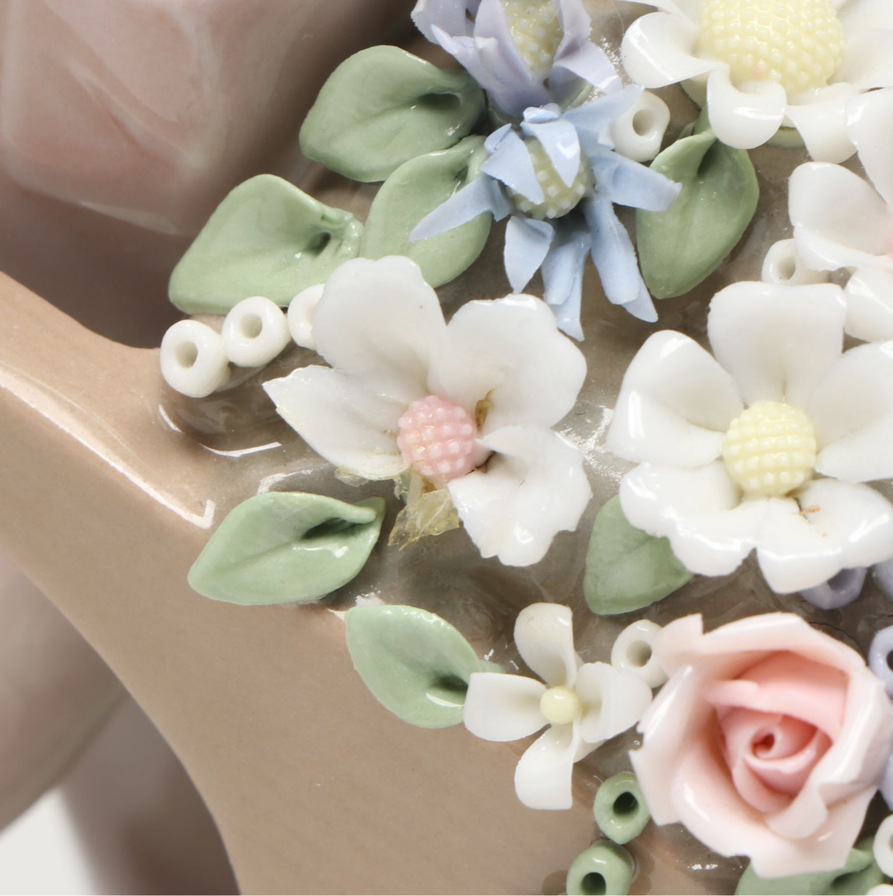 Lladró "Wheelbarrow with Flowers Boy" Porcelain Figurine