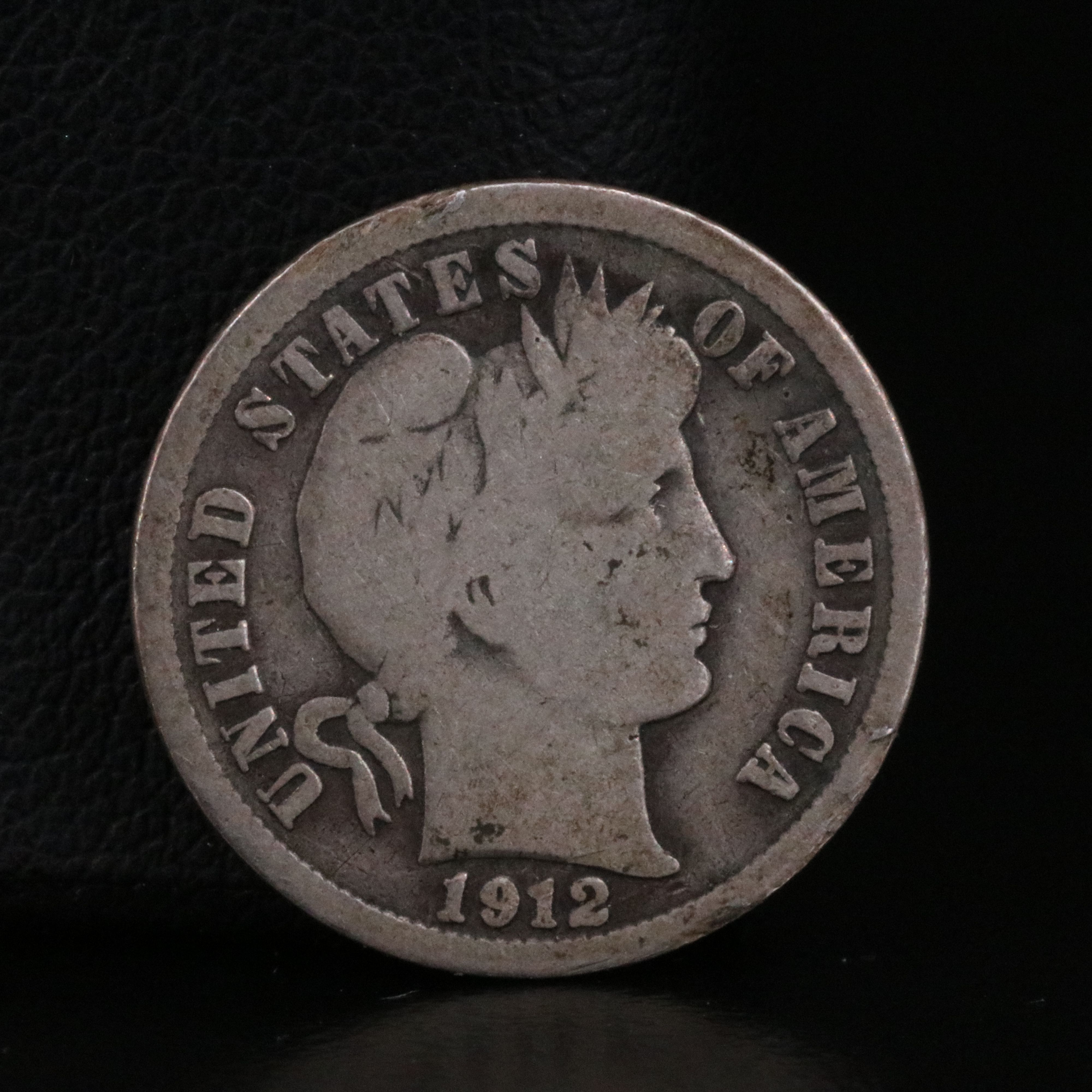 Six Different Barber Dimes and a Quarter Some with Partial to Full Liberty