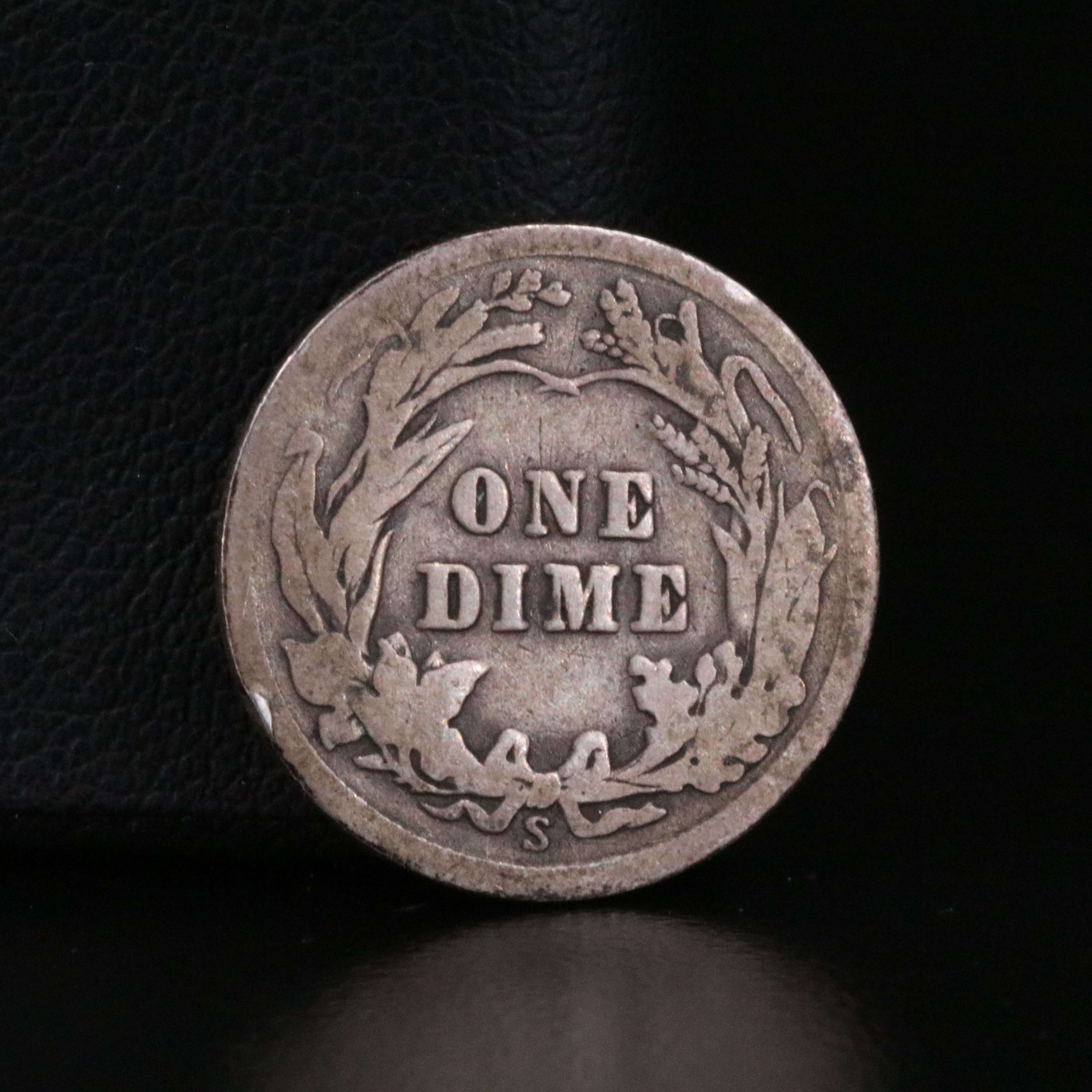 Six Different Barber Dimes and a Quarter Some with Partial to Full Liberty