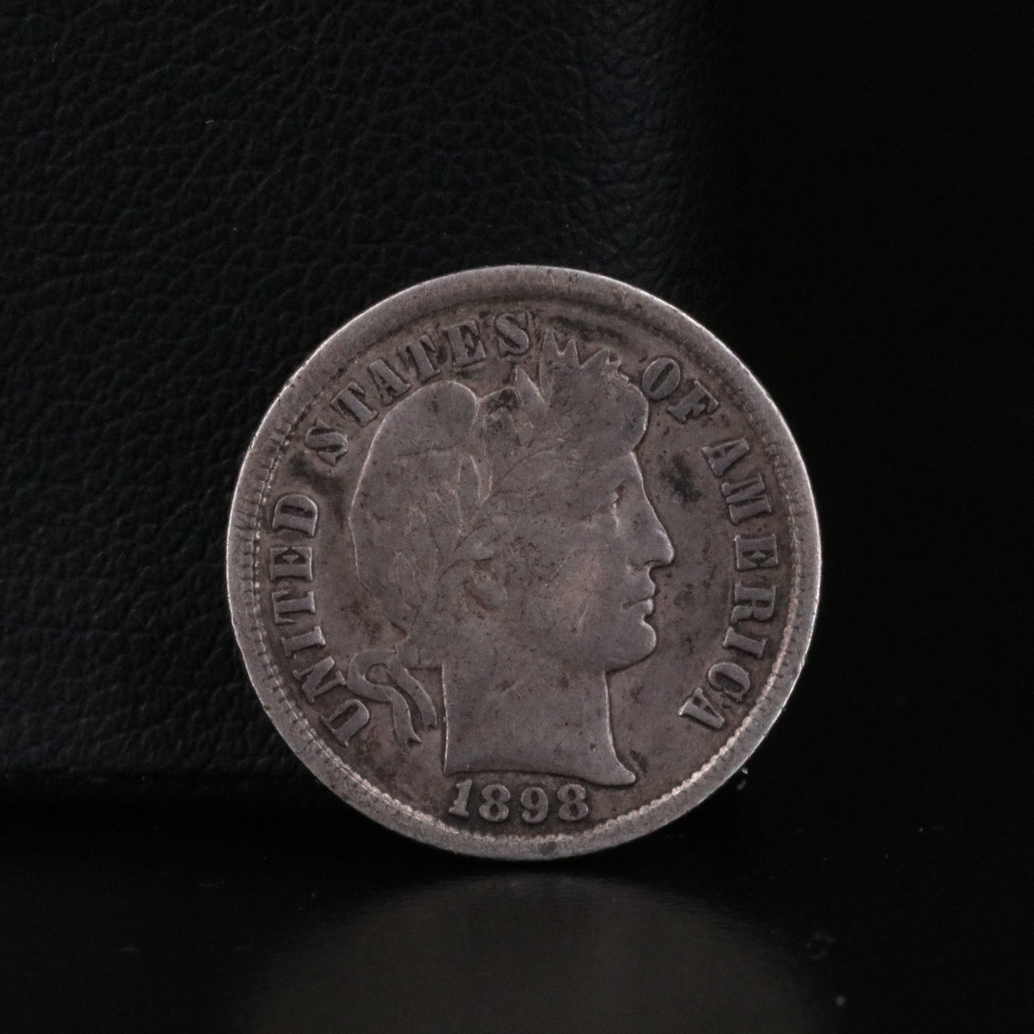 Six Different Barber Dimes and a Quarter Some with Partial to Full Liberty