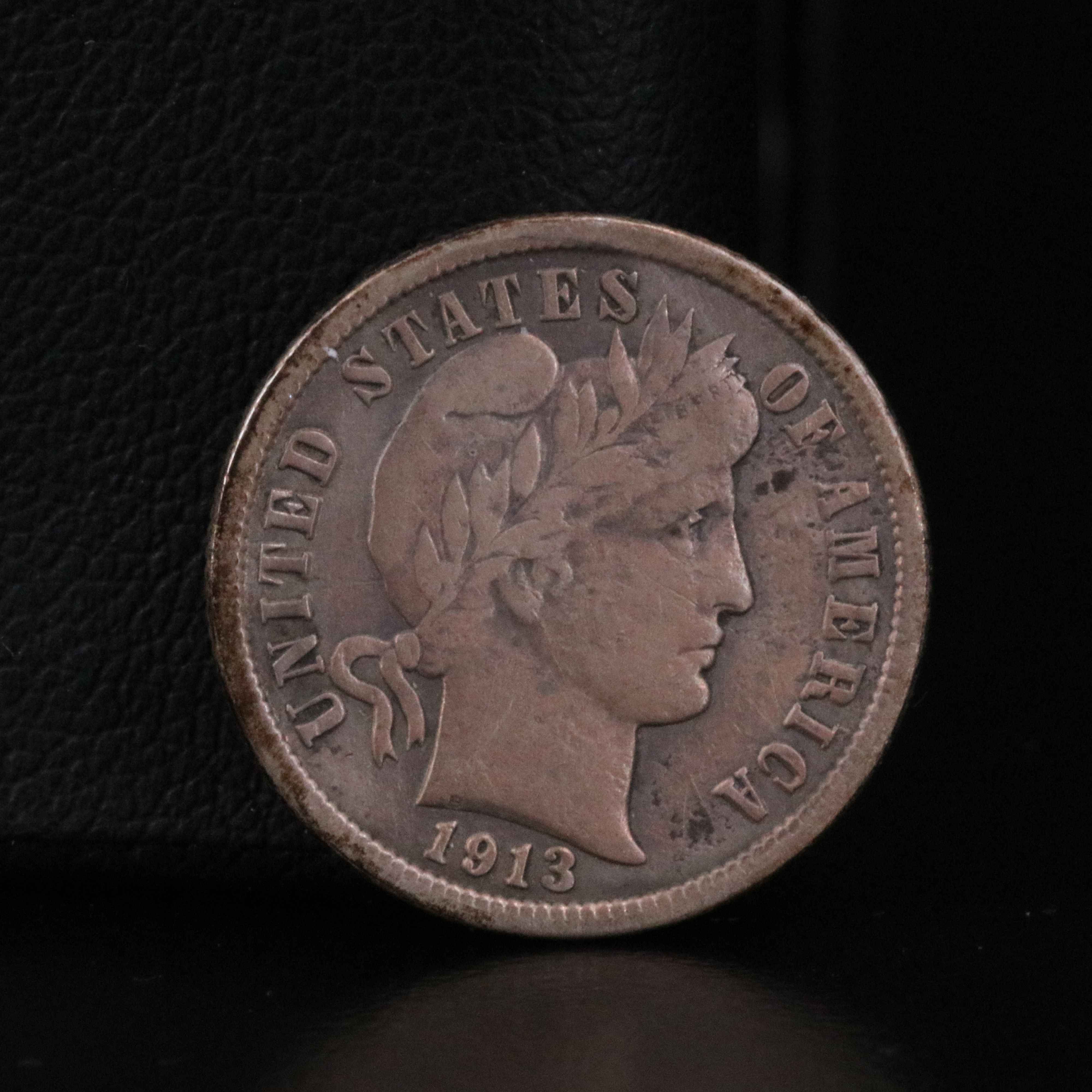 Six Different Barber Dimes and a Quarter Some with Partial to Full Liberty