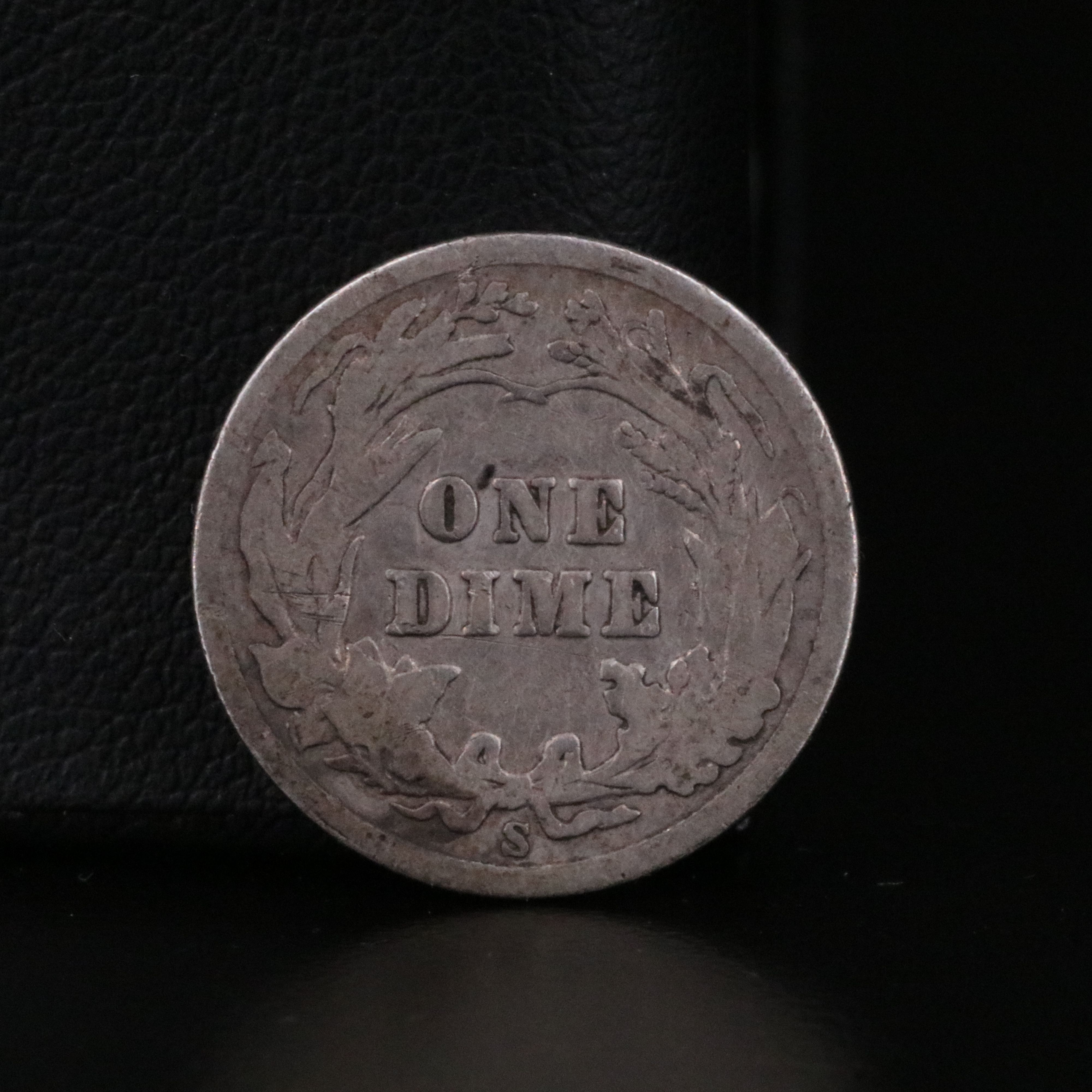 Six Different Barber Dimes and a Quarter Some with Partial to Full Liberty