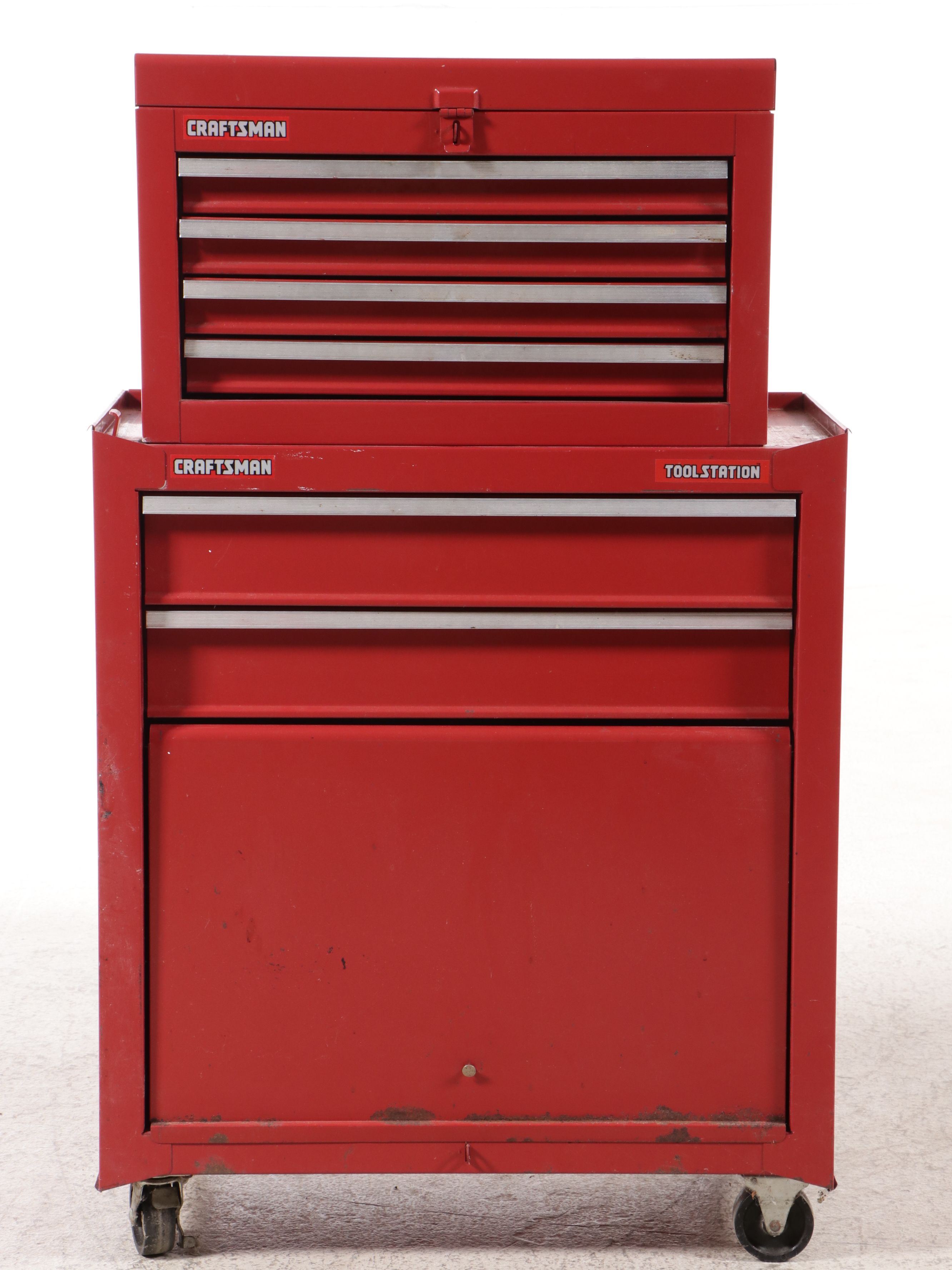 Craftsman Red Metal Toolstation with Assorted Hand Tools