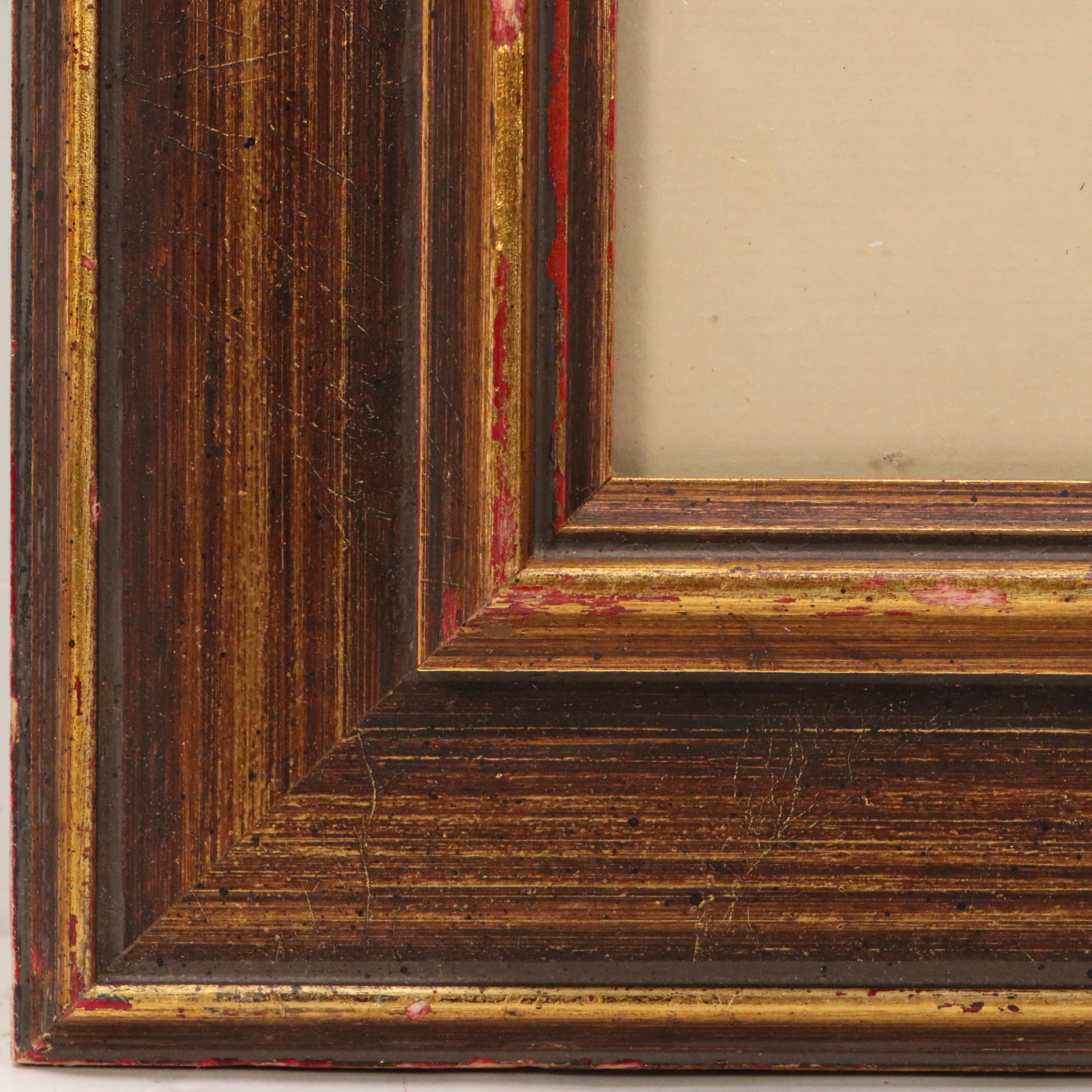 Mariano Ortuzar Sunset Landscape Watercolor of Wetland, 1979