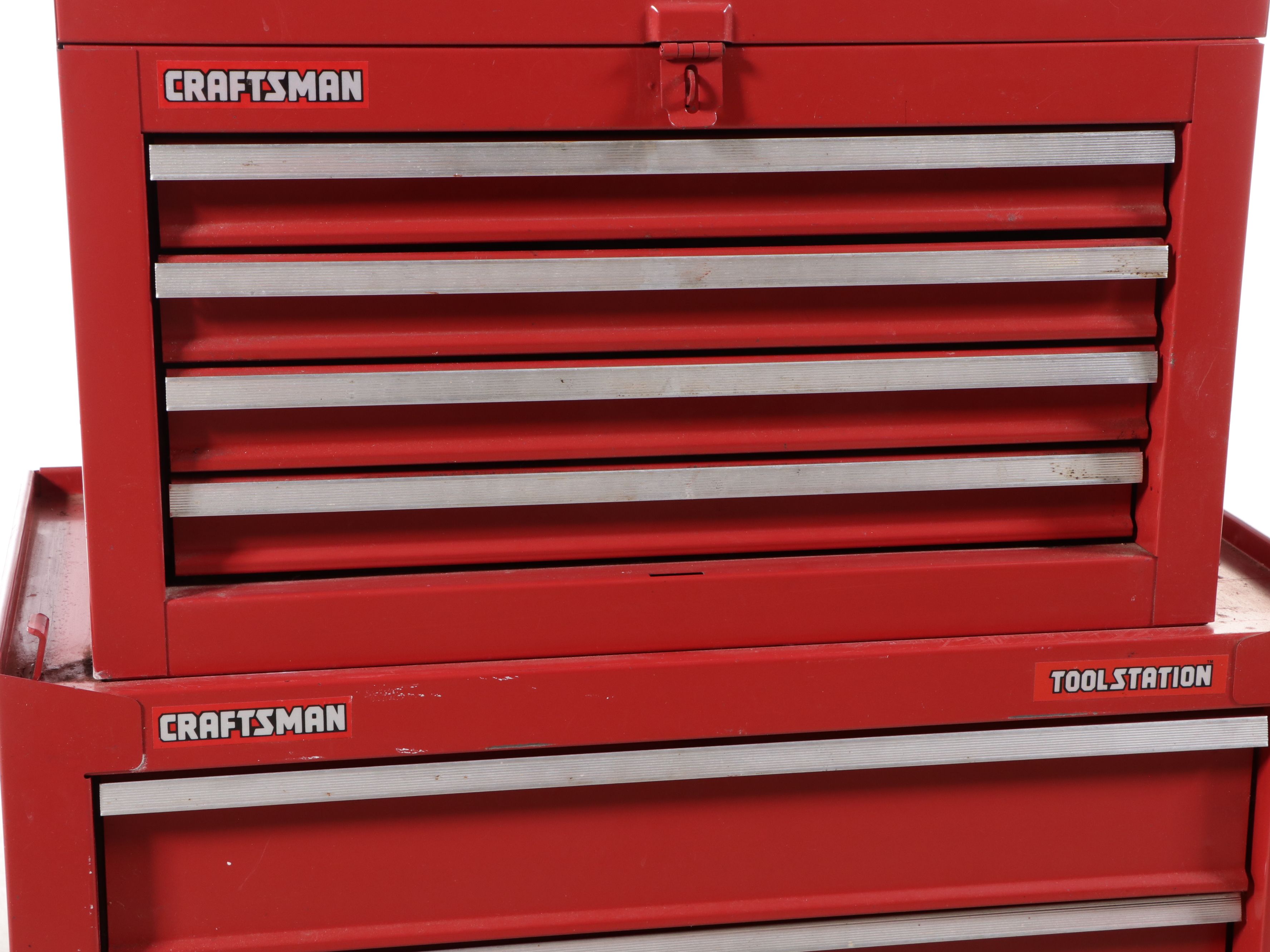 Craftsman Red Metal Toolstation with Assorted Hand Tools