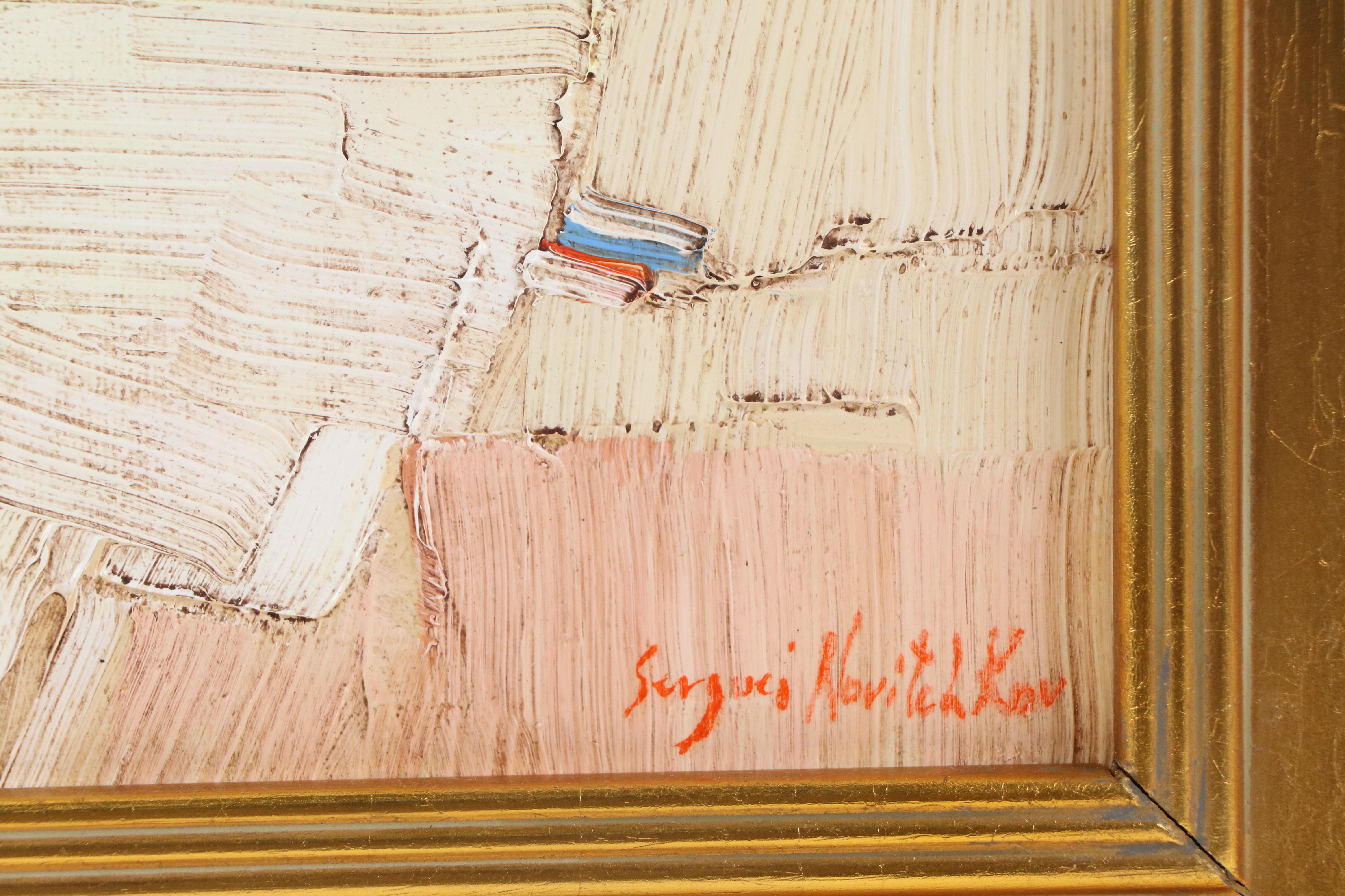 Serguei Novitchkov Abstract Oil Painting "Fragments of Infinity," 2025