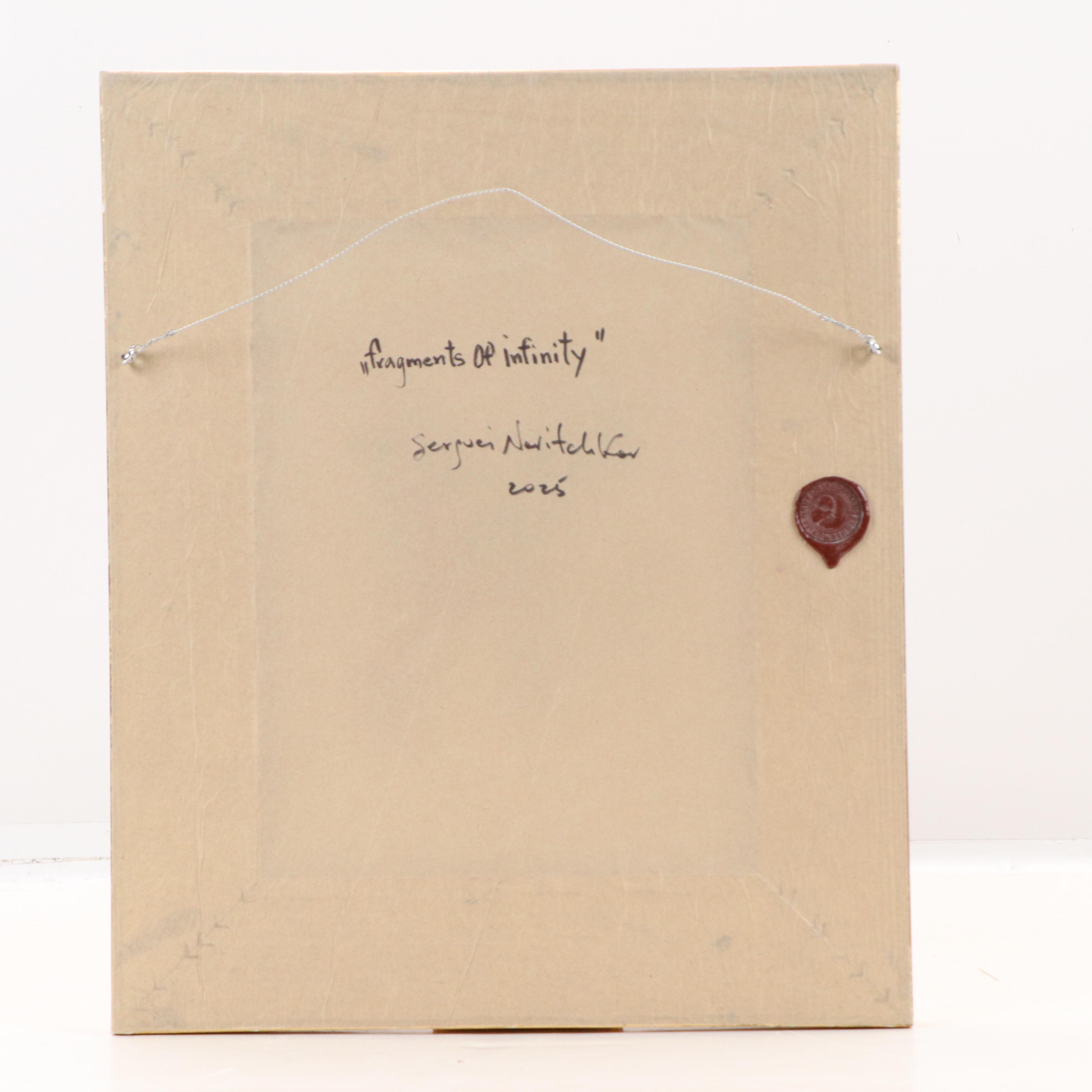 Serguei Novitchkov Abstract Oil Painting "Fragments of Infinity," 2025