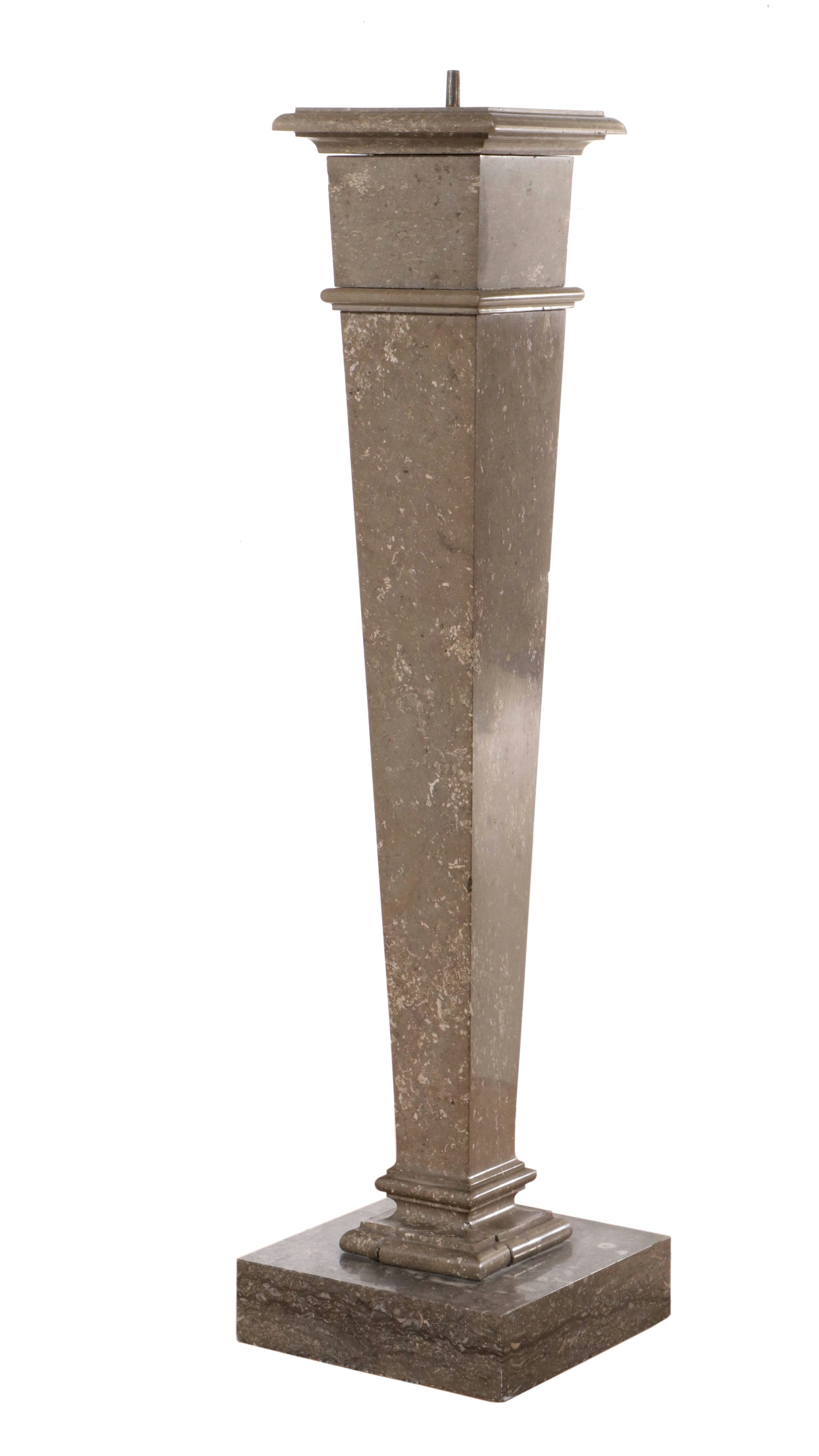 Neoclassical Style Marble Pedestal