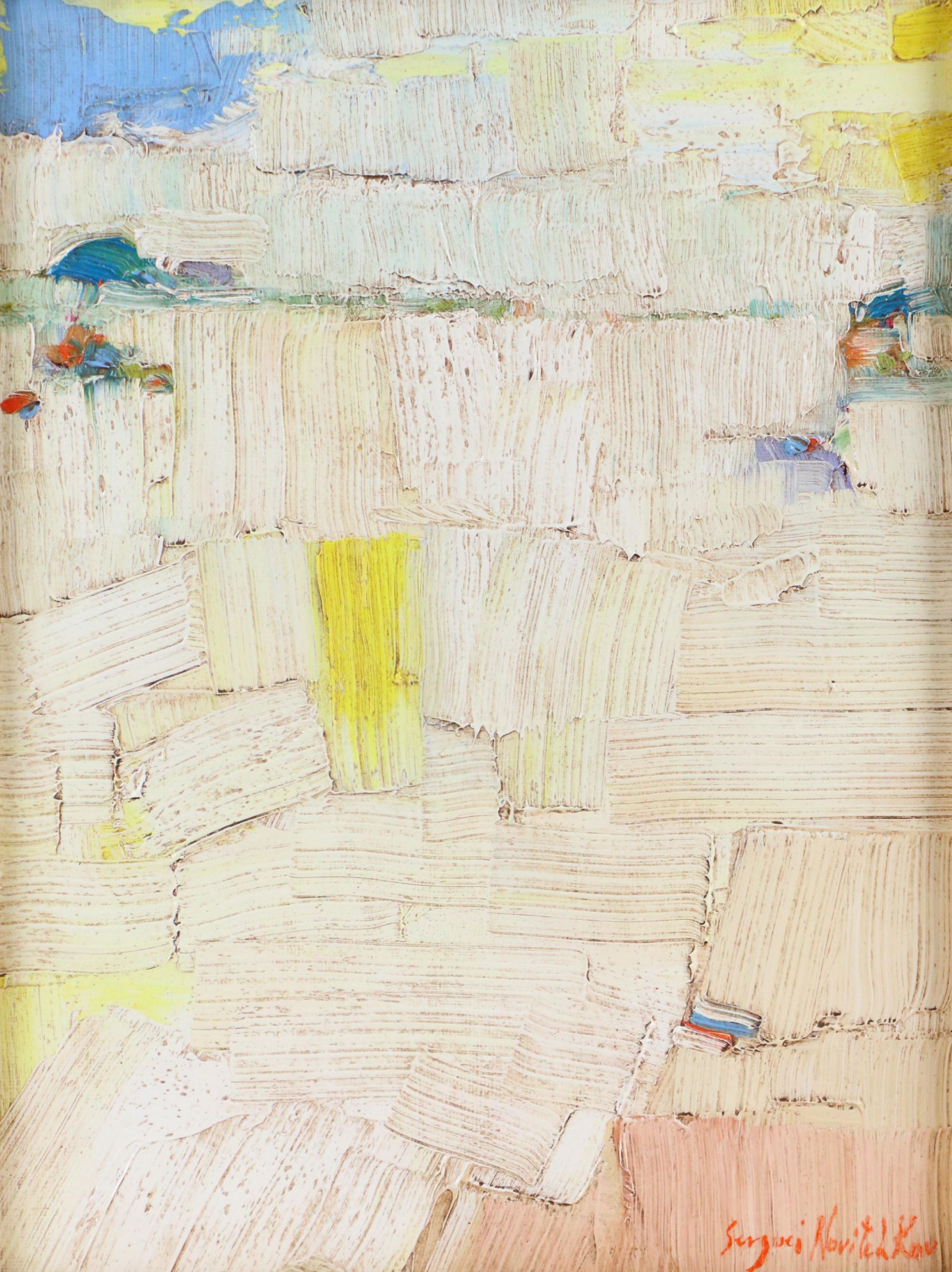 Serguei Novitchkov Abstract Oil Painting "Fragments of Infinity," 2025