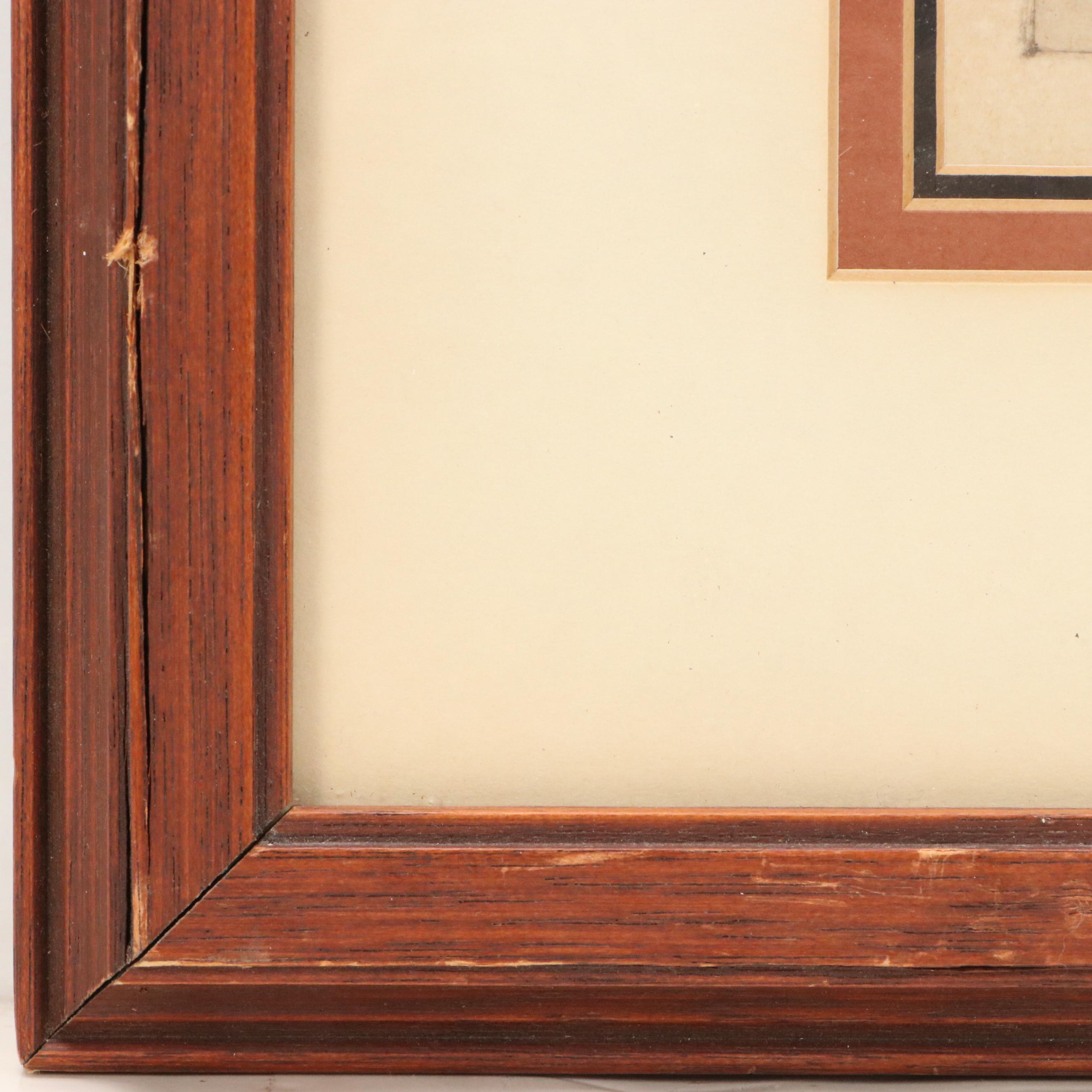 Charles Winston Haberer Etching "The Riverfront, Louisville, KY"