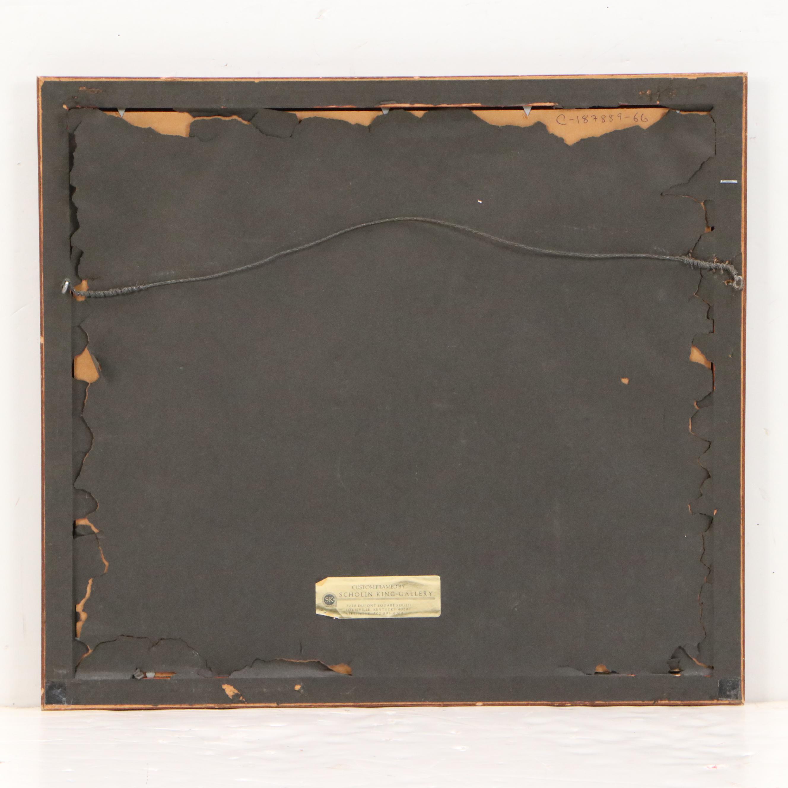 Charles Winston Haberer Etching "The Riverfront, Louisville, KY"