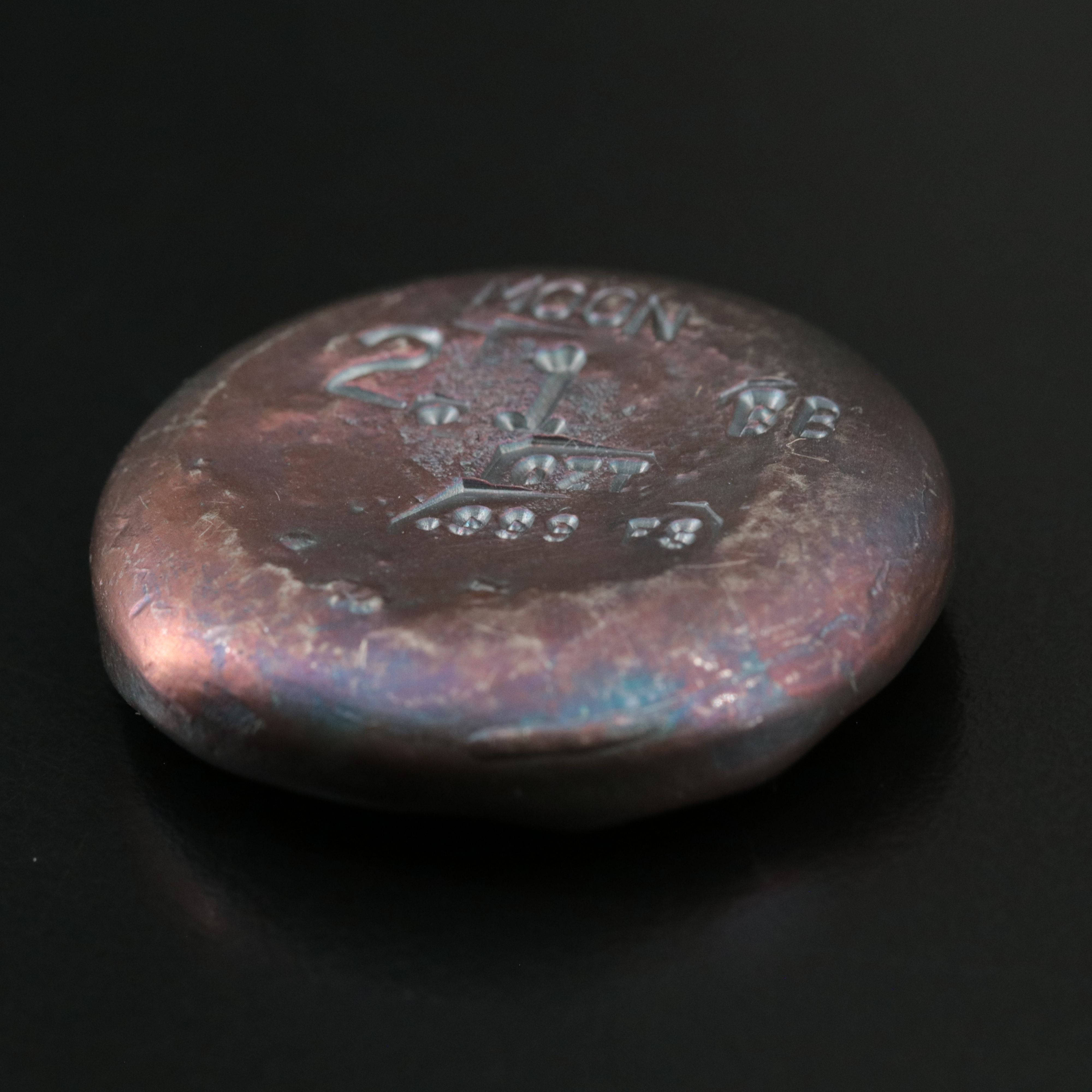 2.1 Troy Ounce Fine Silver Hand-Poured Ingot