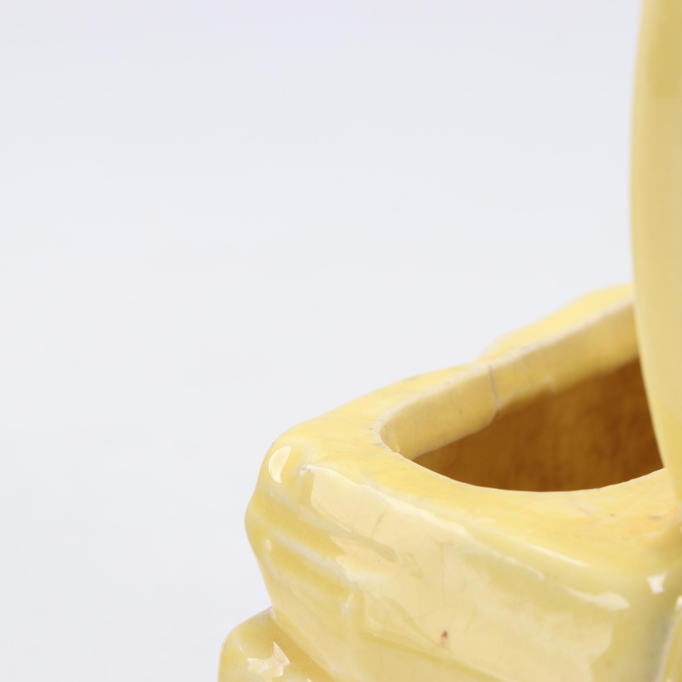 McCoy Pottery Wheel and Other Novelty Ceramic Vases, Mid-20th Century