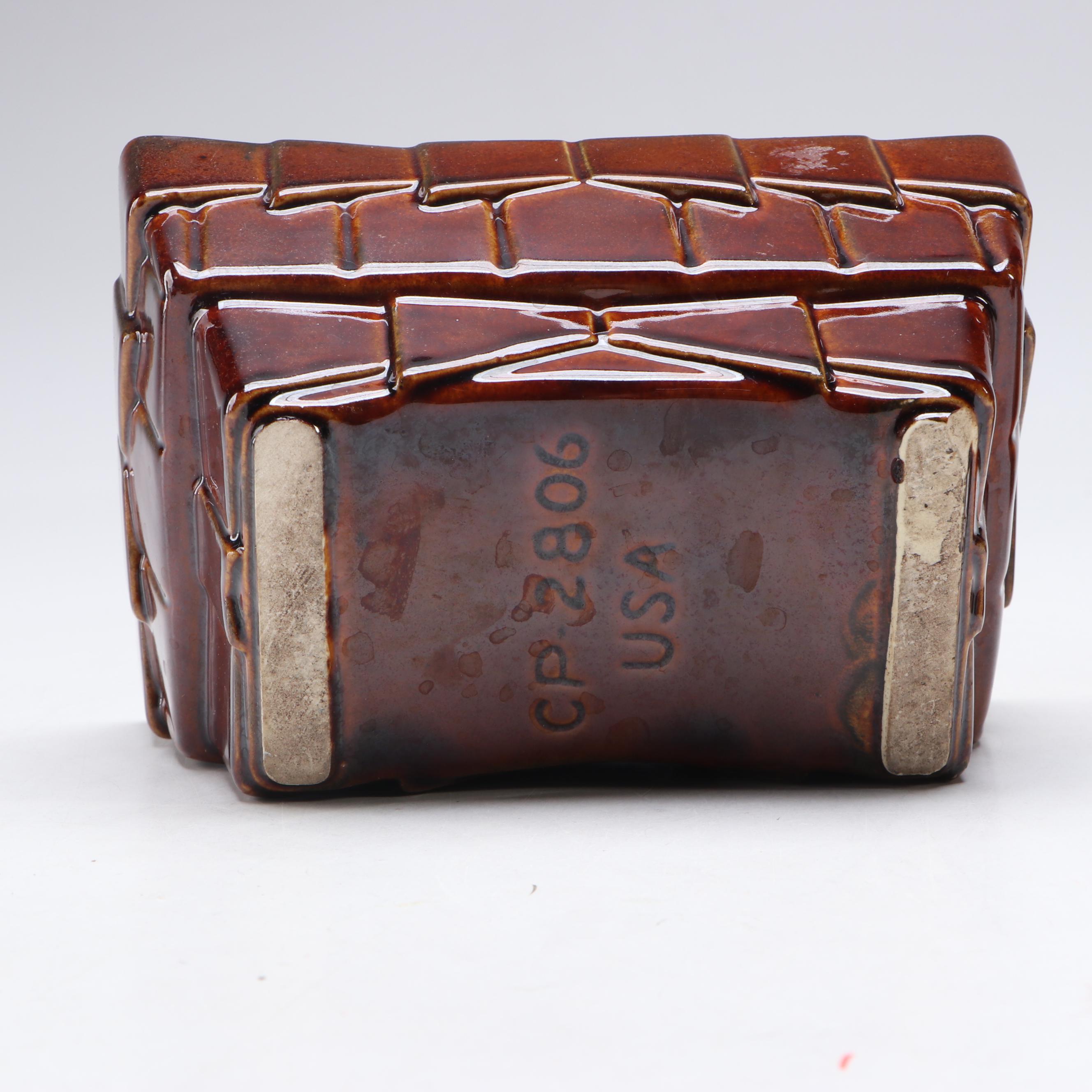 McCoy Pottery Wheel and Other Novelty Ceramic Vases, Mid-20th Century