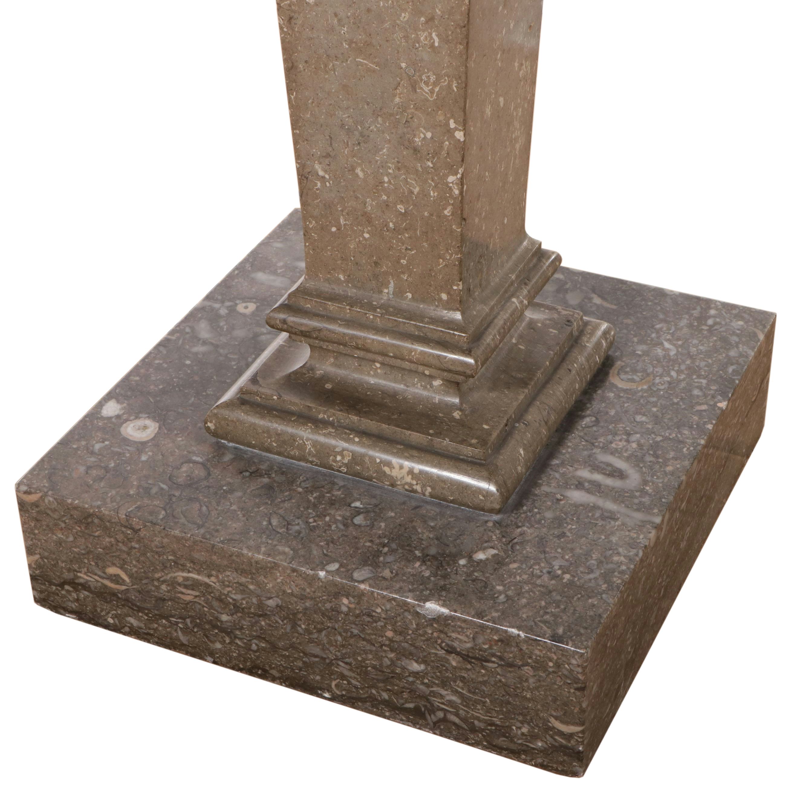Neoclassical Style Marble Pedestal