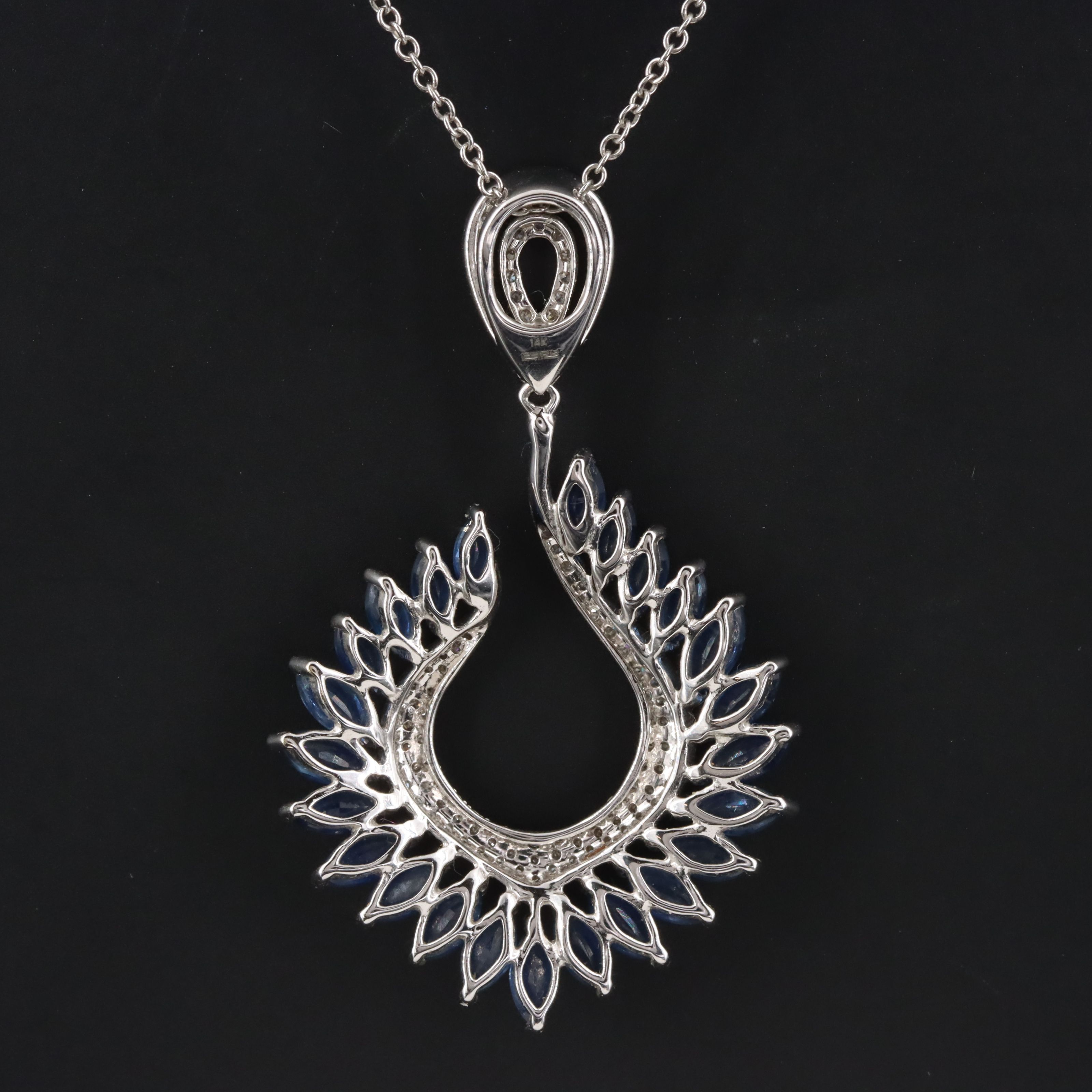 EFFY 14K Sapphire and Diamond Pendant Necklace