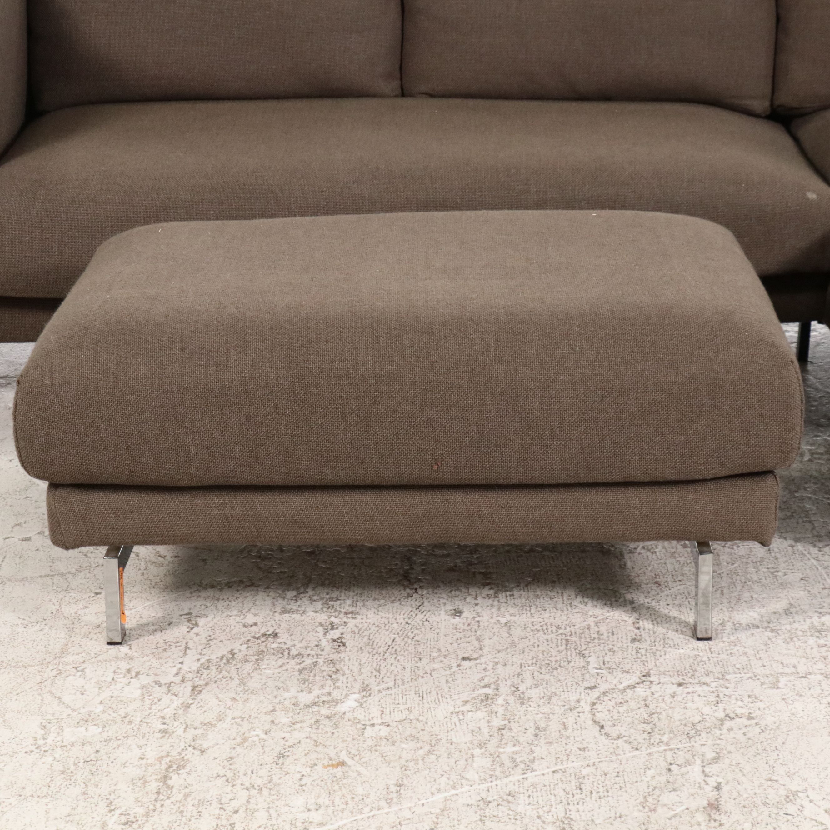 IKEA Modern L-Shaped Sectional with Ottoman